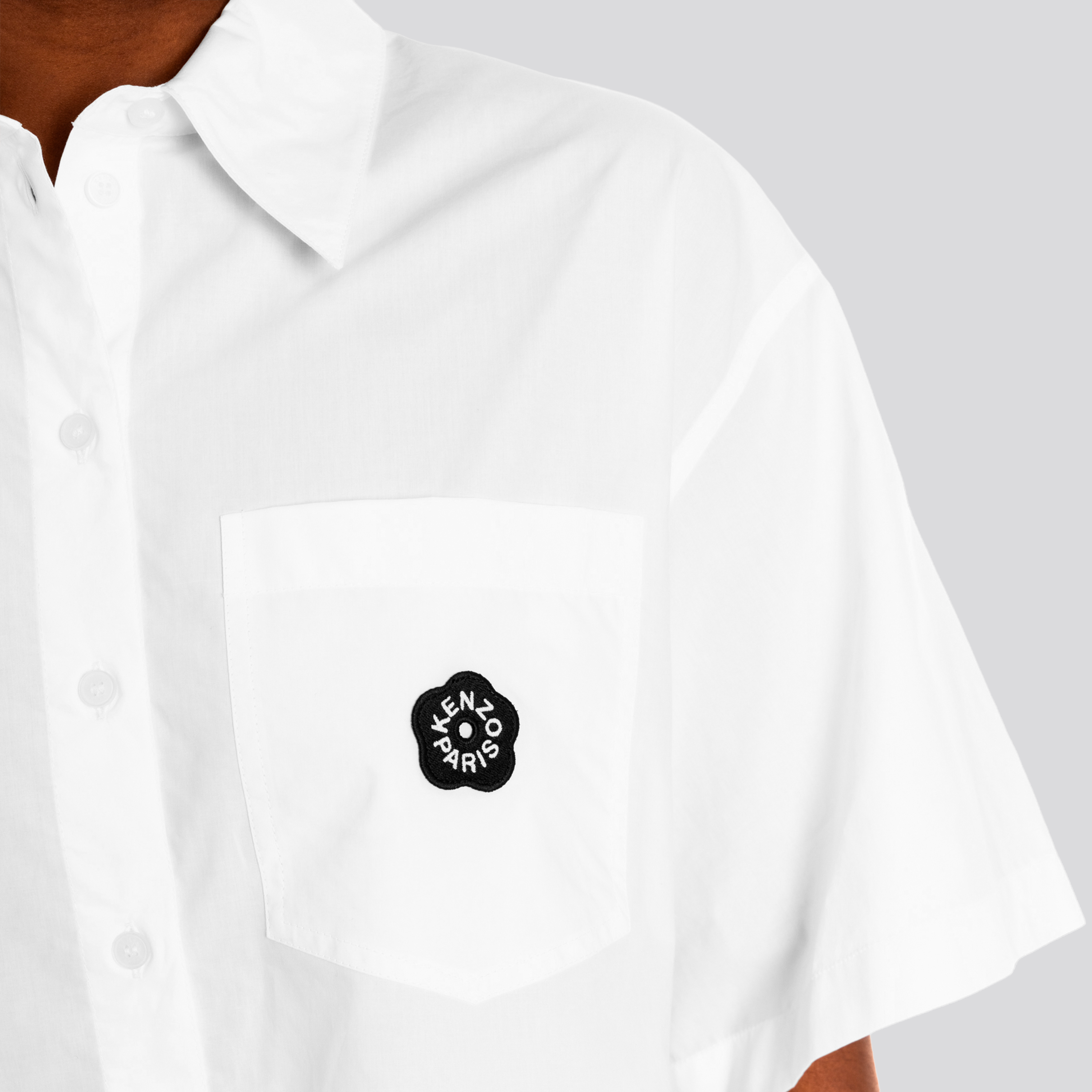 Camisa Blanca Kenzo Boke Flower