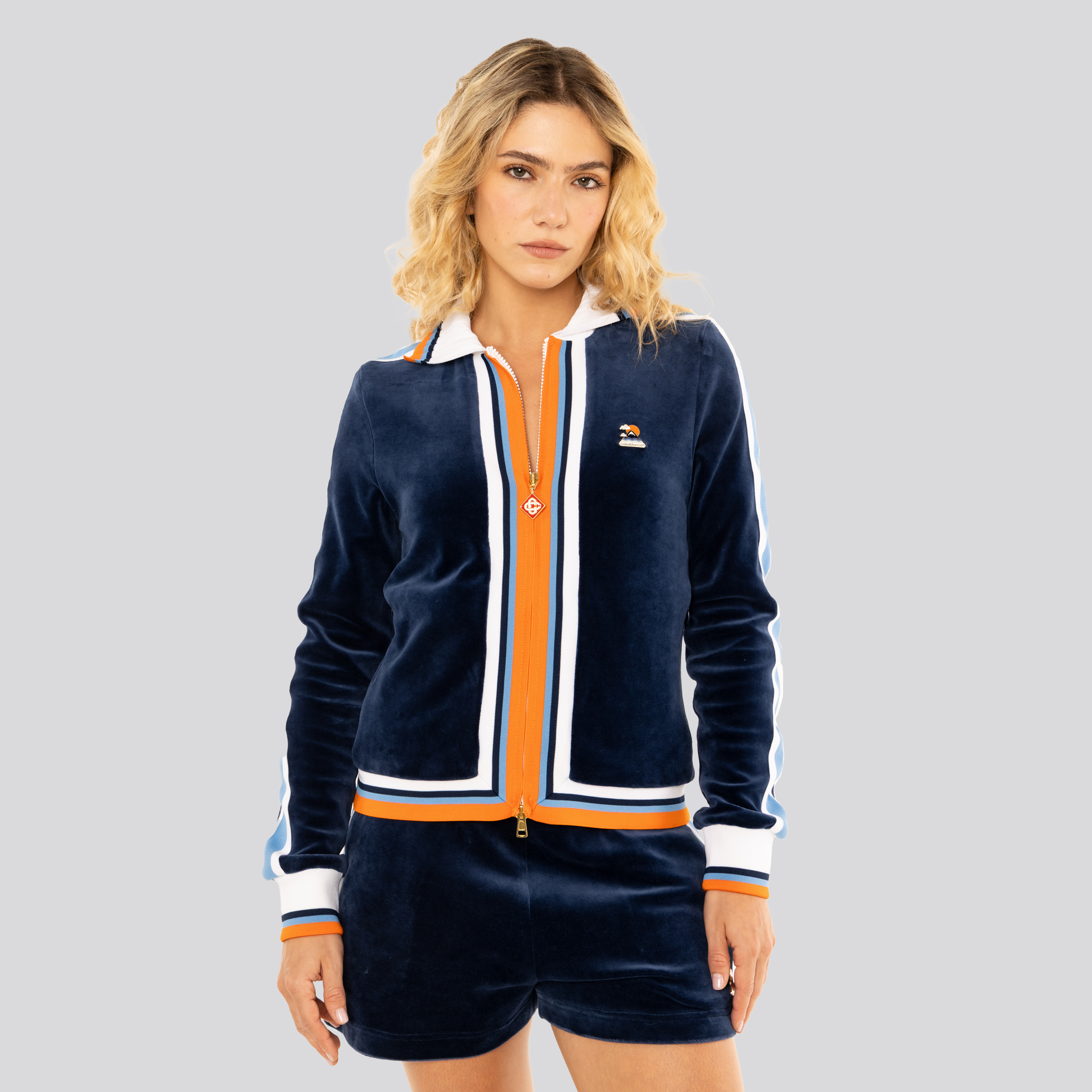 Chaqueta Azul Casablanca Velour