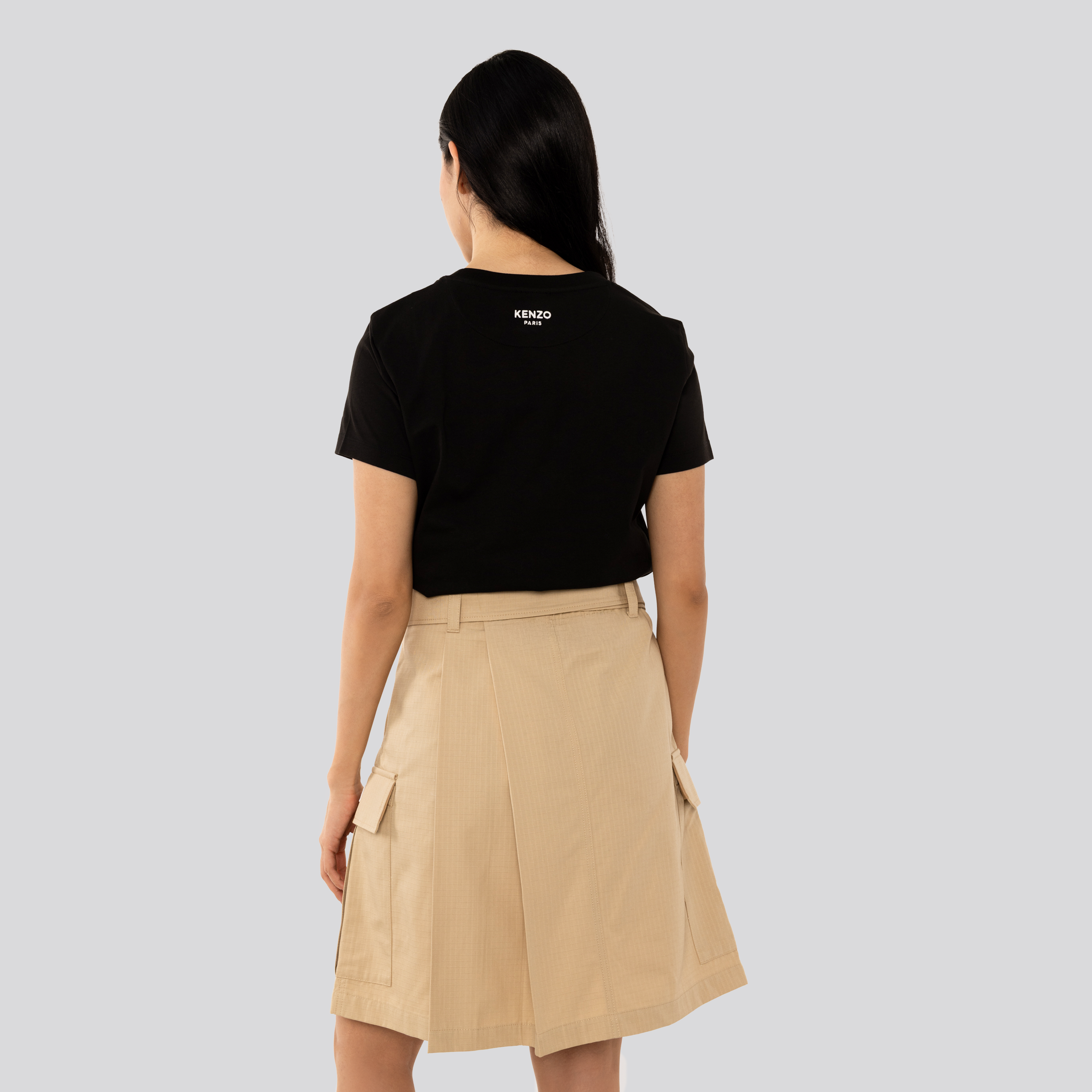 Camiseta Negra Kenzo Flower