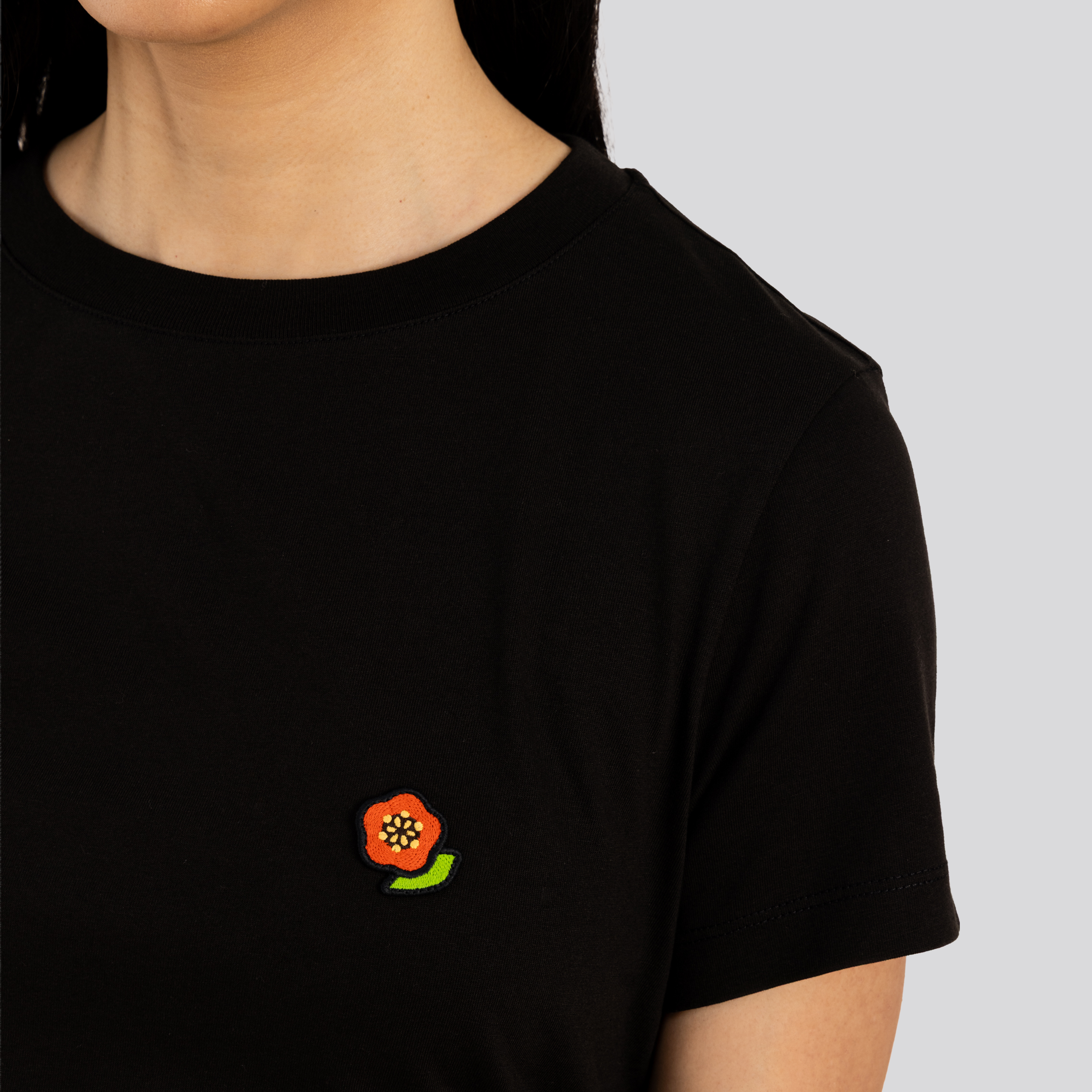 Camiseta Negra Kenzo Flower