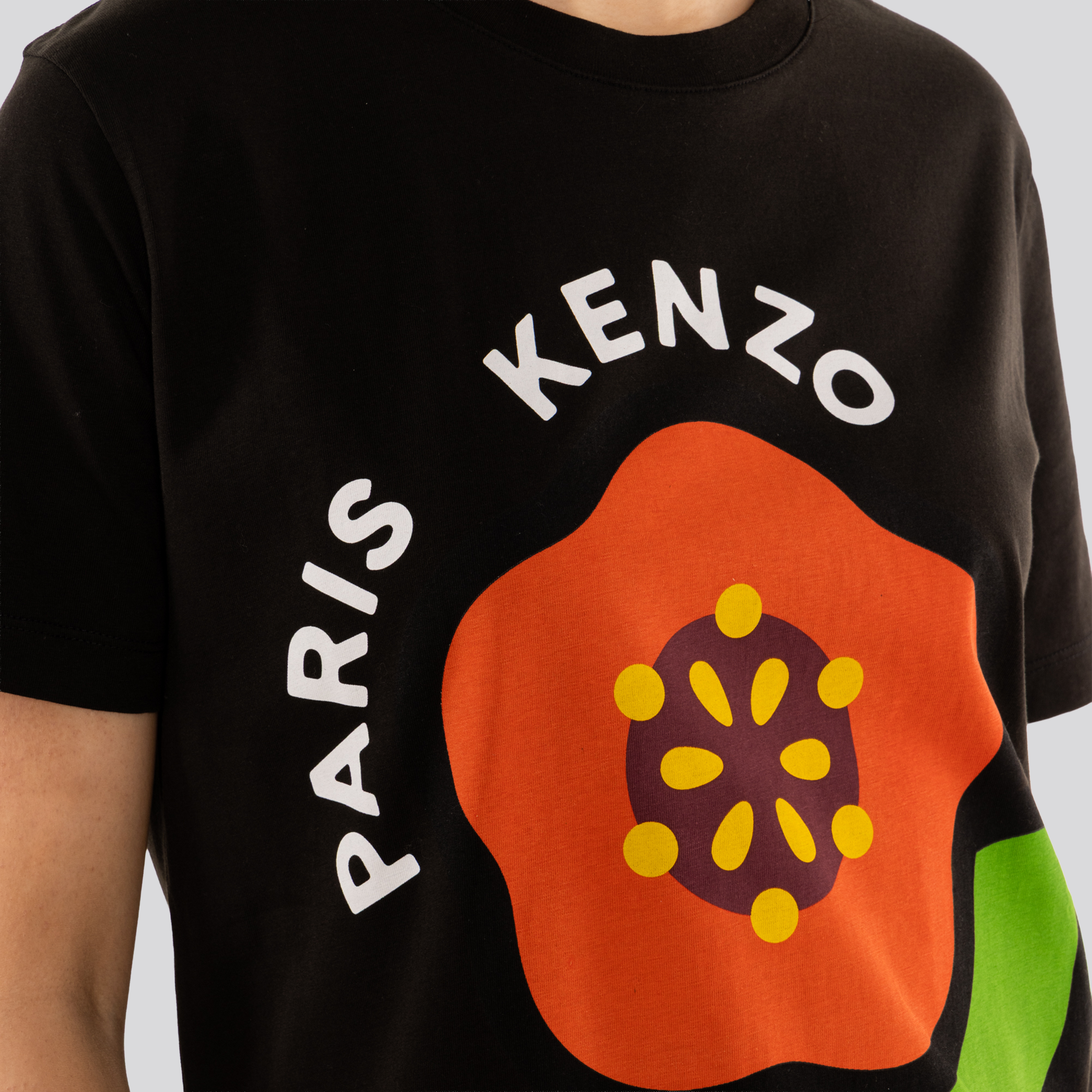 Camiseta Negra Kenzo Pop