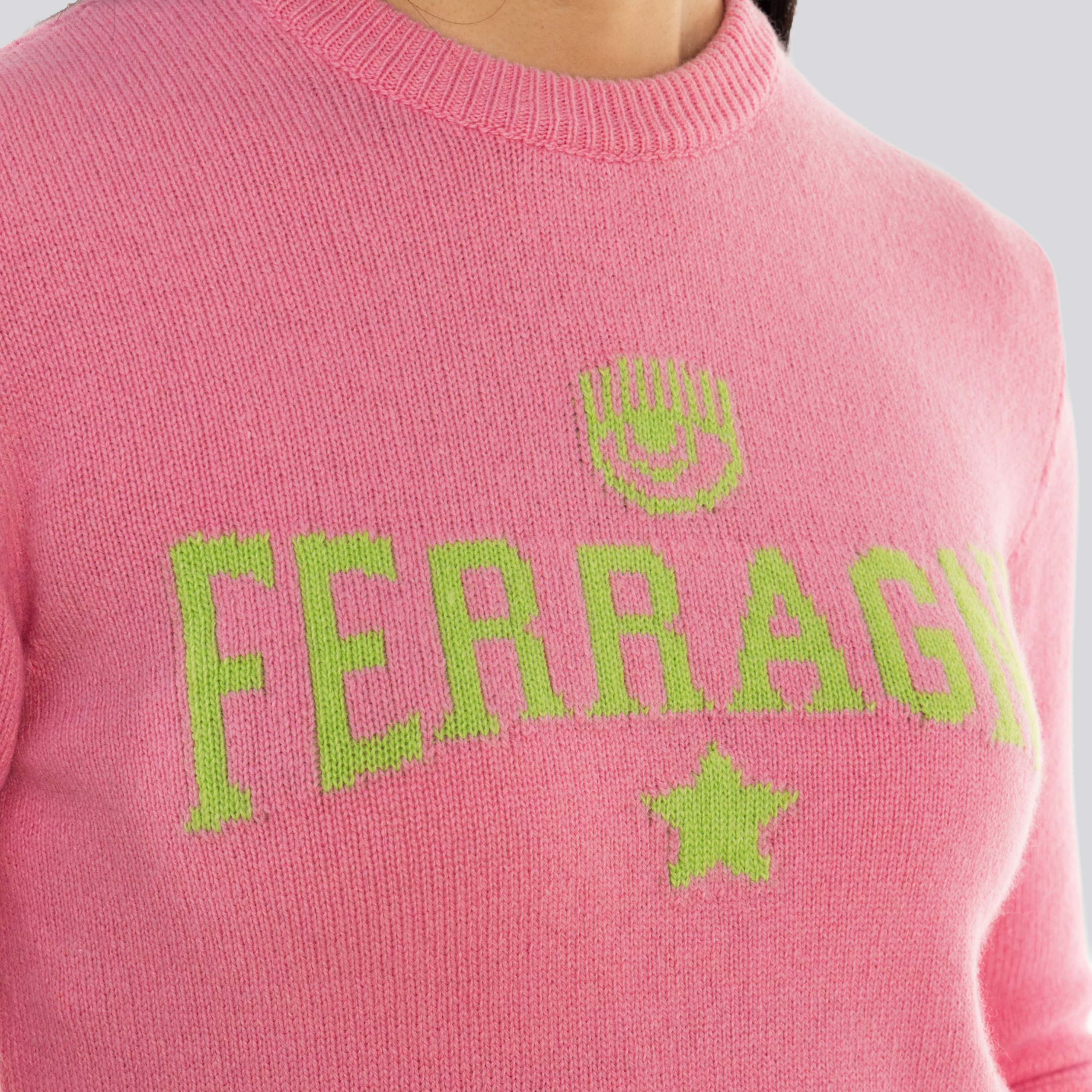 Buzo Rosado Chiara Ferragni Star Logo