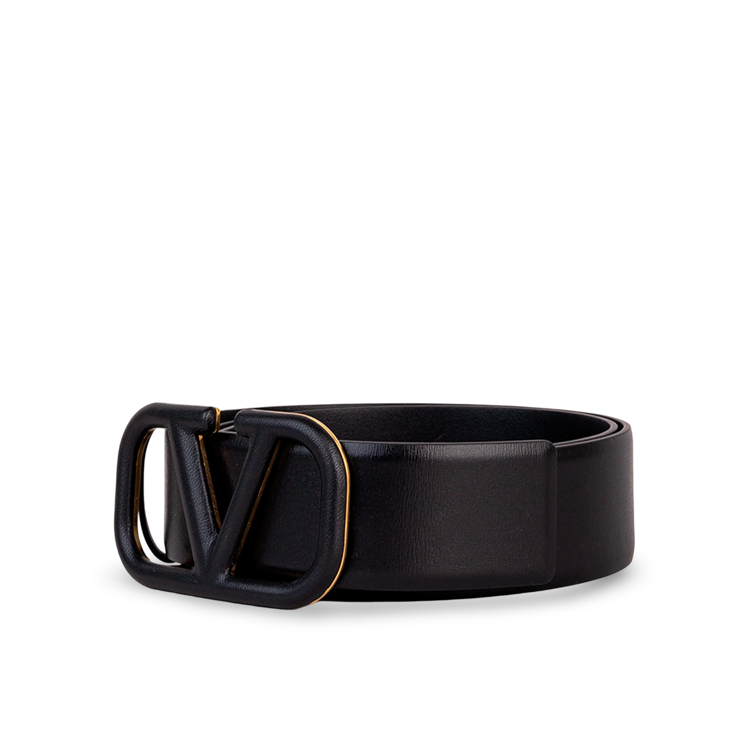 Cinturón Negro Valentino Negro Vlogo