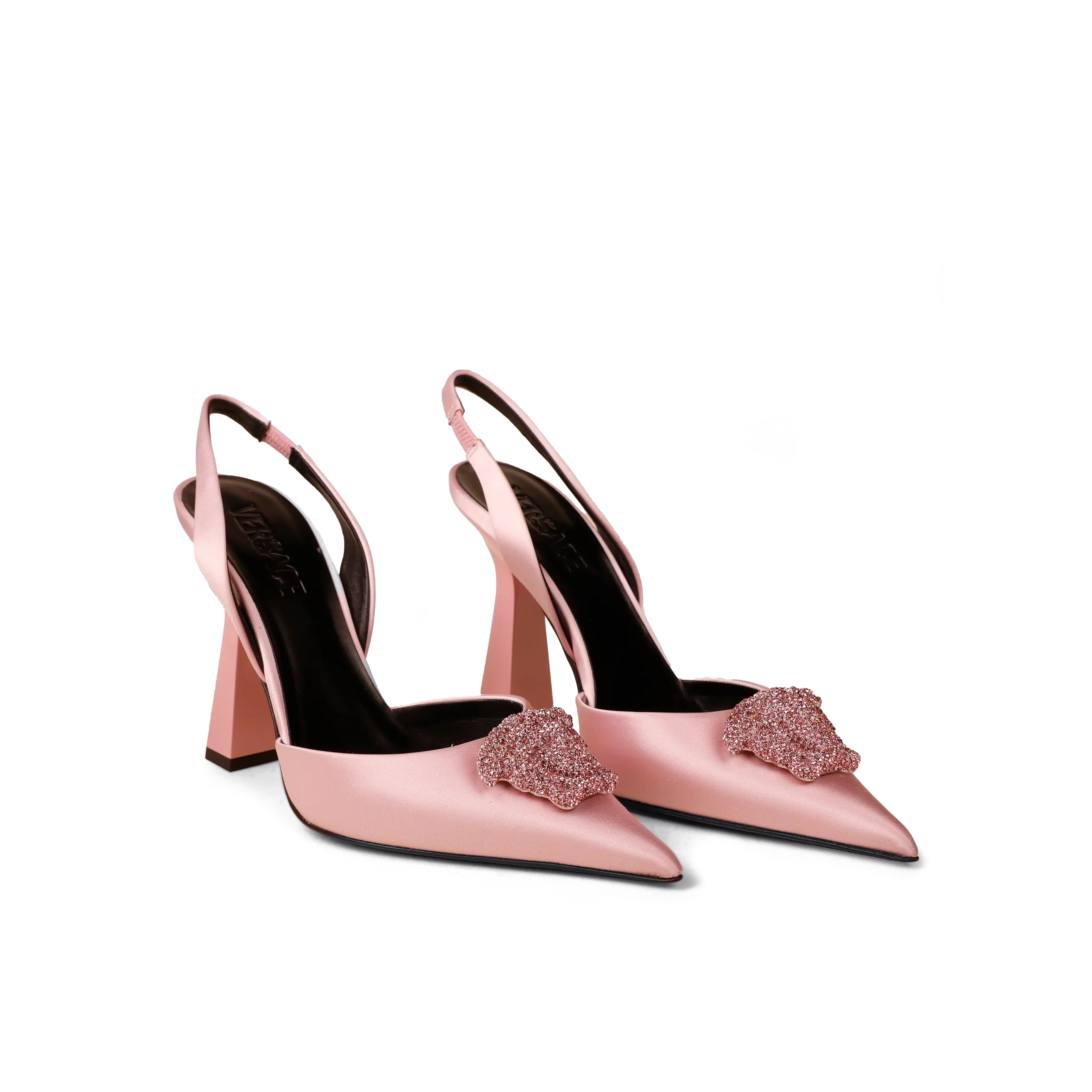 Tacones Rosa-Rosa Versace La Medusa