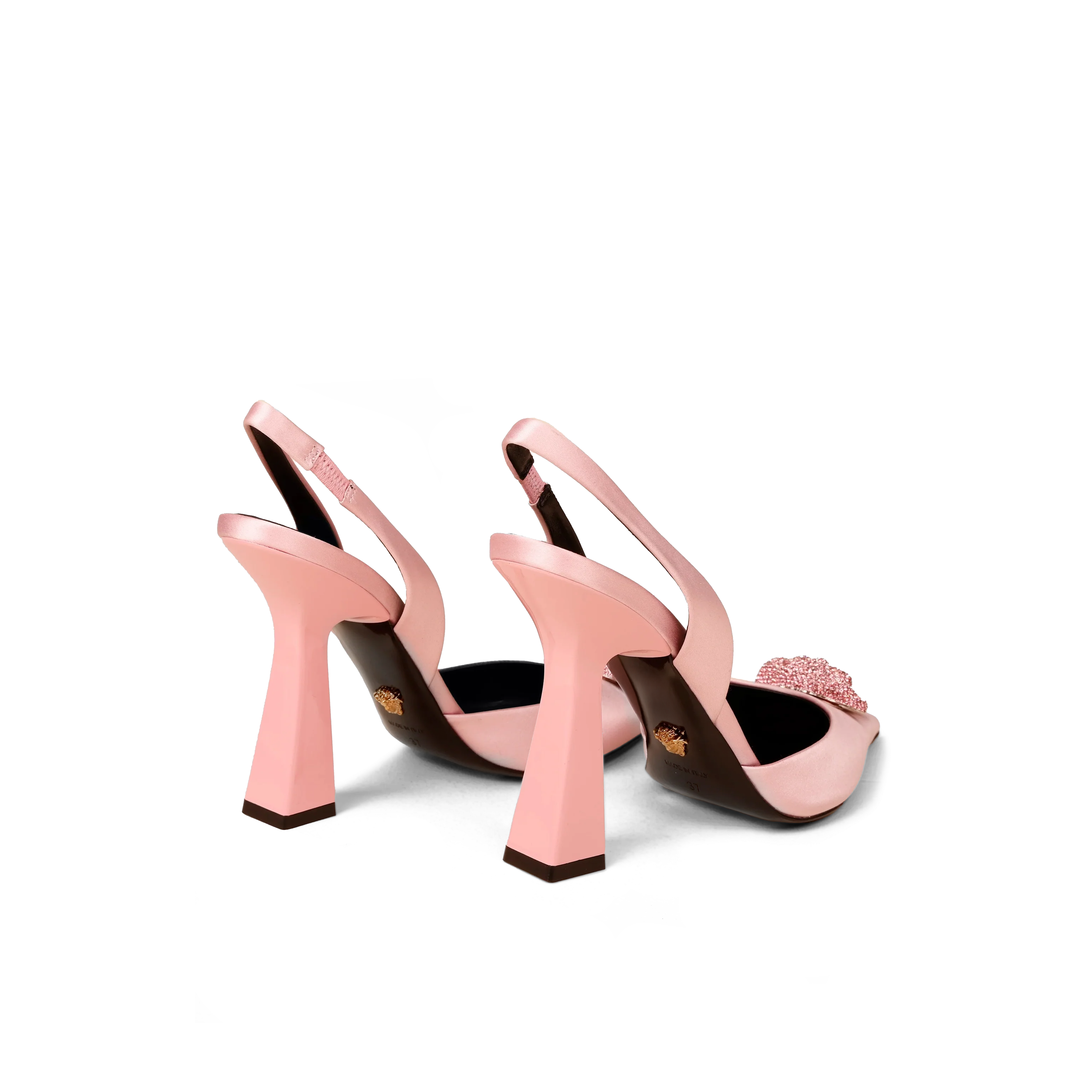 Tacones Rosa-Rosa Versace La Medusa