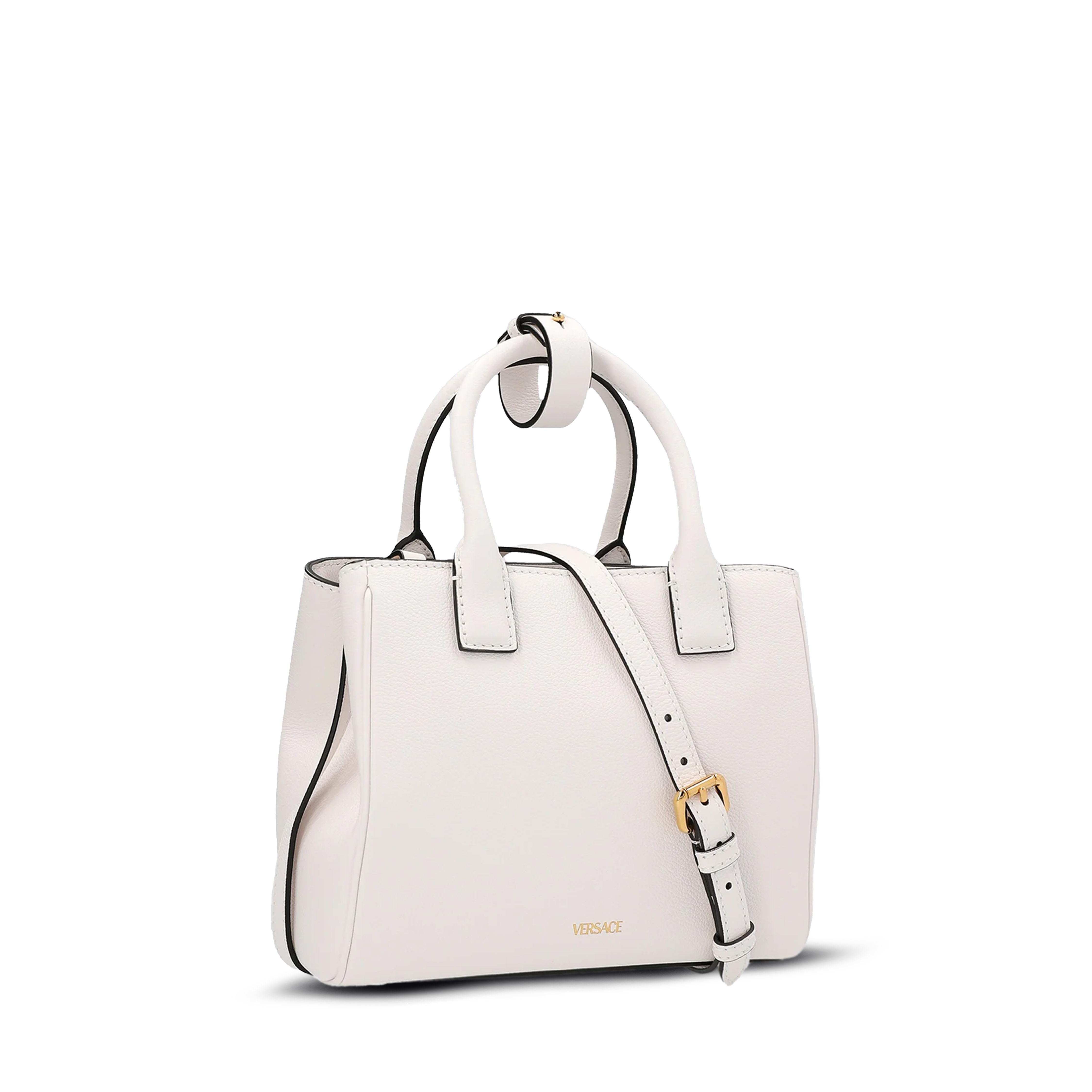 Cartera Blanca Versace Gold Chain