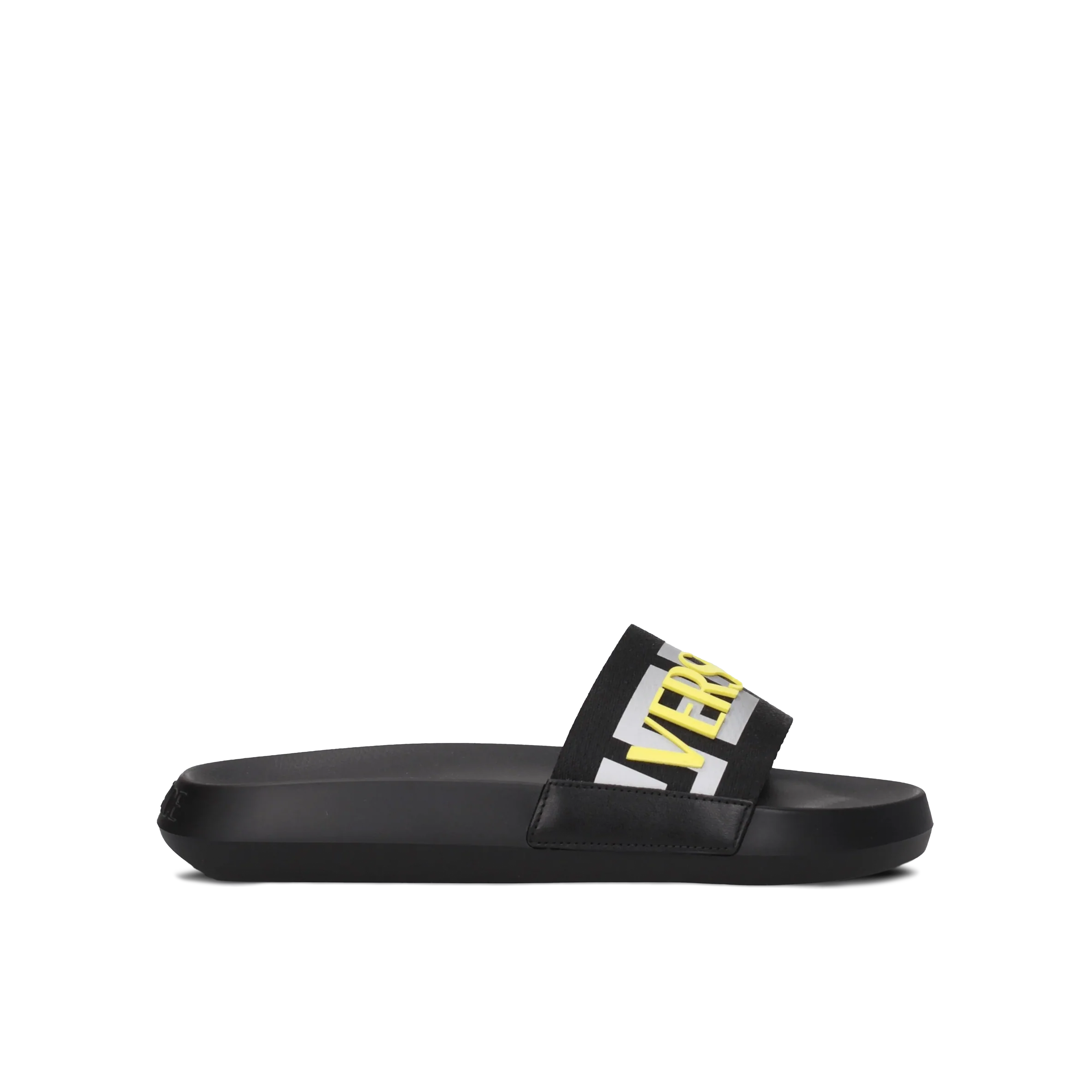 Sandalias Negro Versace Yellow Logo