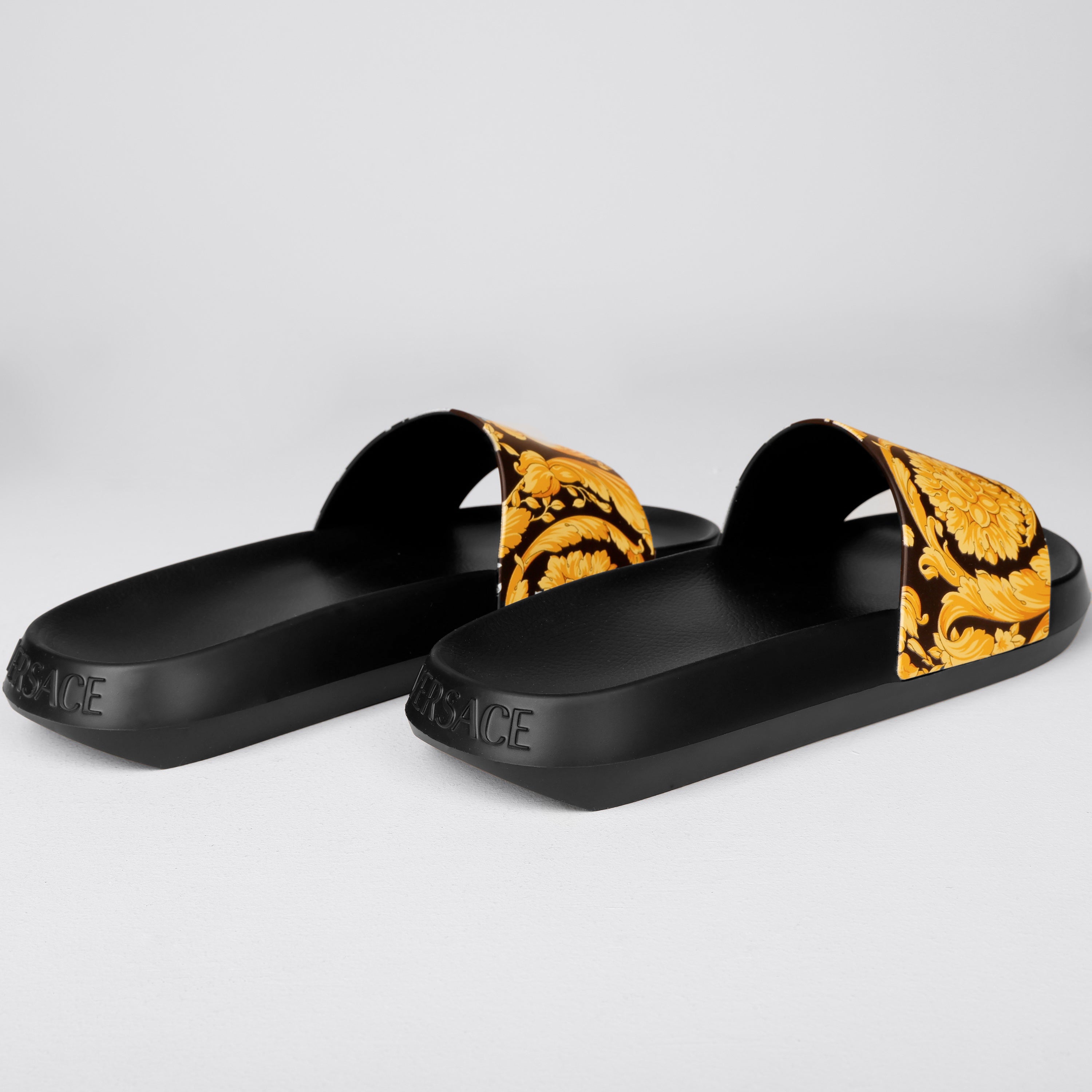 Sandalias Negras Versace Baroque