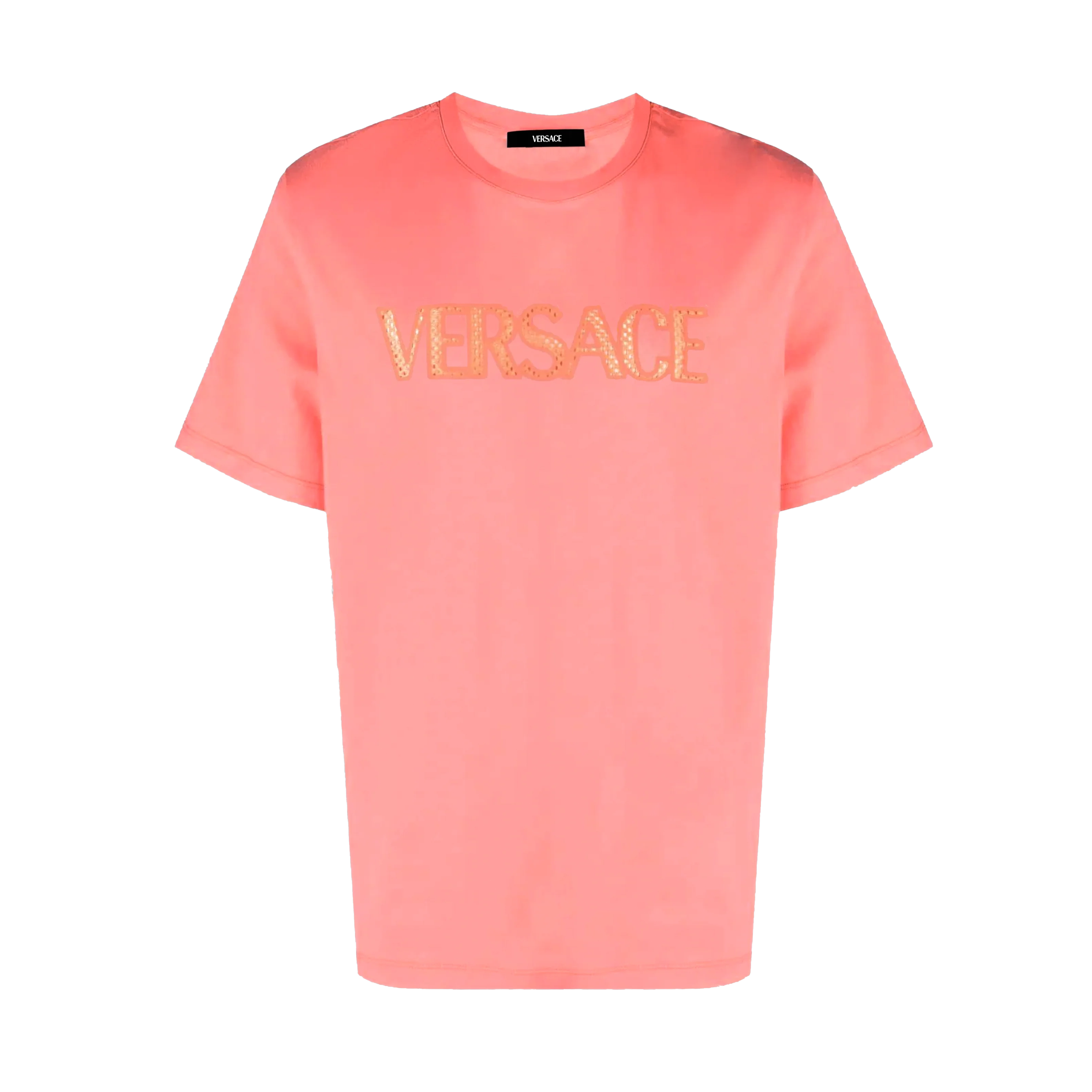 Camiseta Rosada Versace Holes Logo