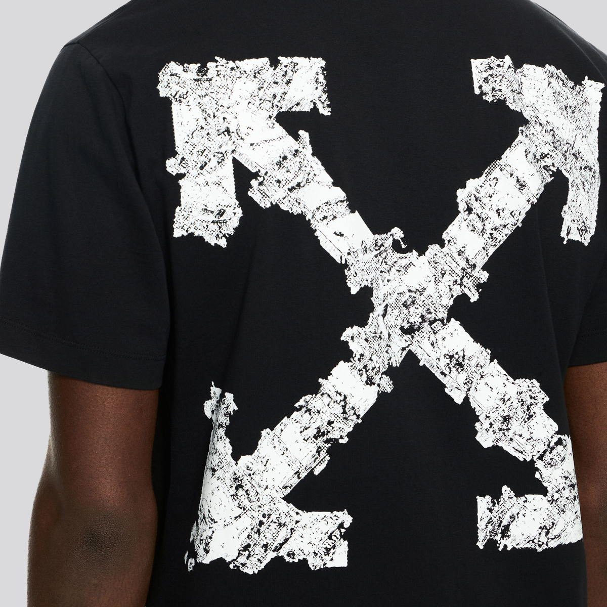 Camiseta Negra Off-White Heraldic Treshold Arrows