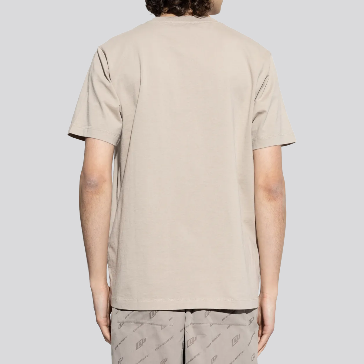 Camiseta Beige Off-White Off Logo
