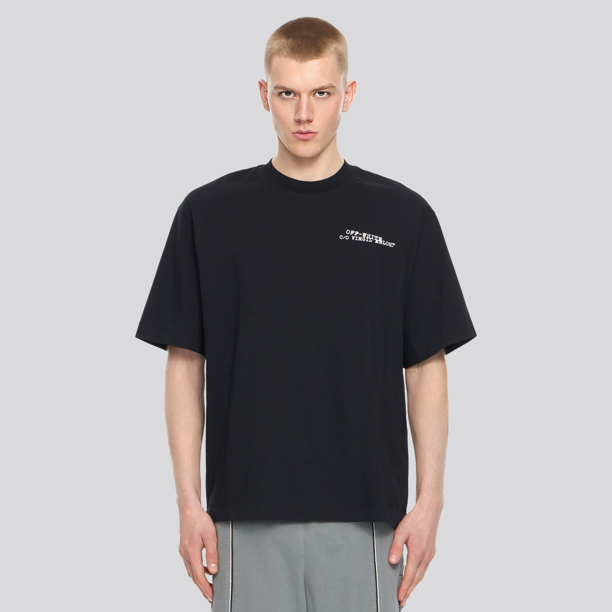 Camiseta Negra Off-White Type Machine Arrow