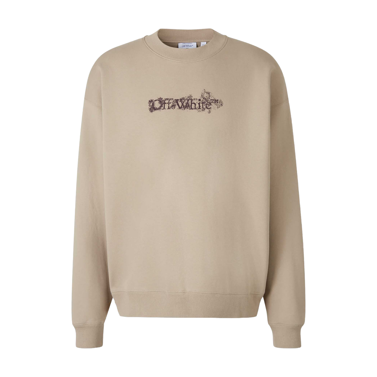 Buzo Beige Off-White Heraldic Treshold Arrows