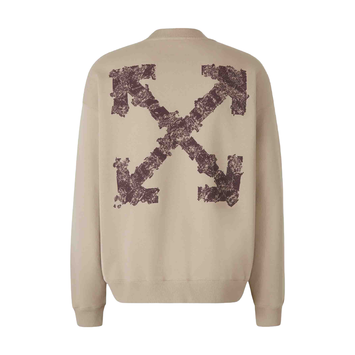 Buzo Beige Off-White Heraldic Treshold Arrows