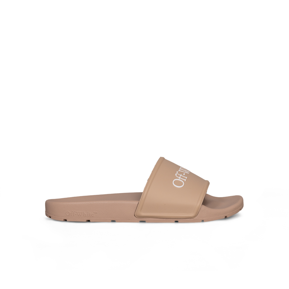 Sandalias Beige Off-White Logo