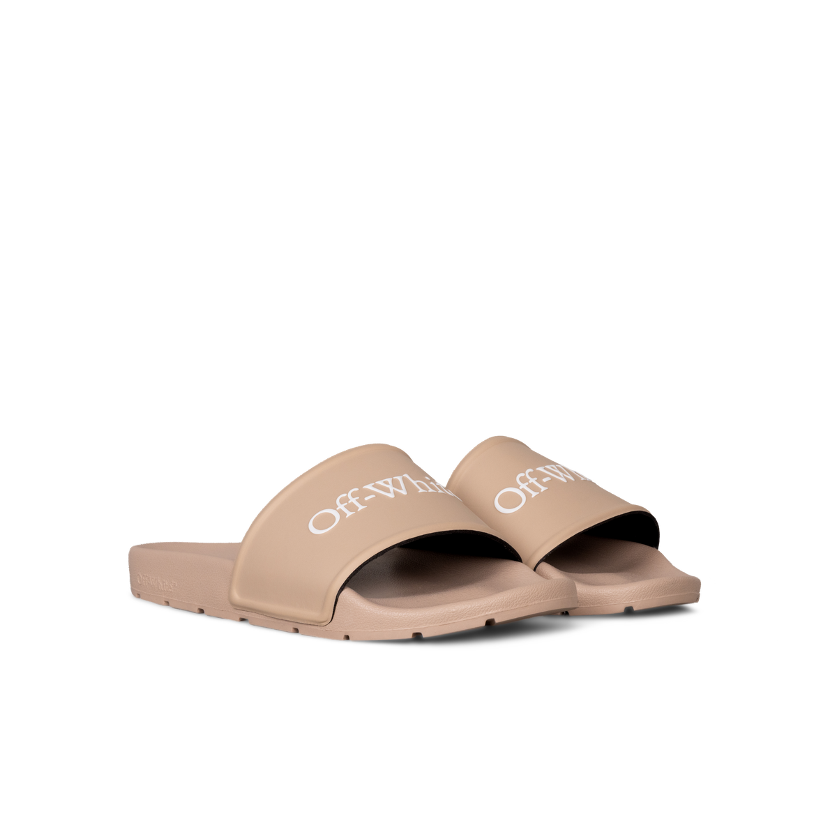 Sandalias Beige Off-White Logo
