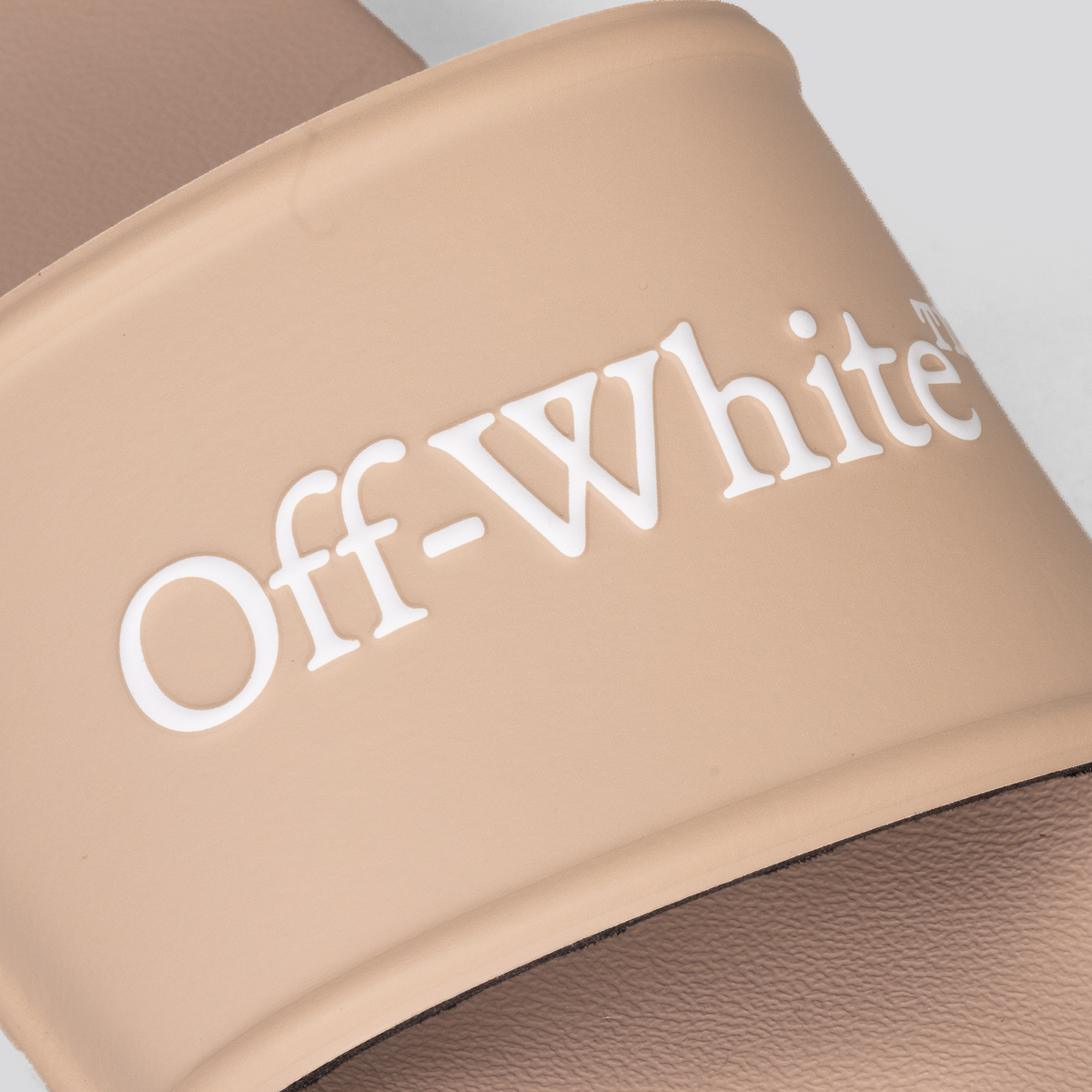 Sandalias Beige Off-White Logo