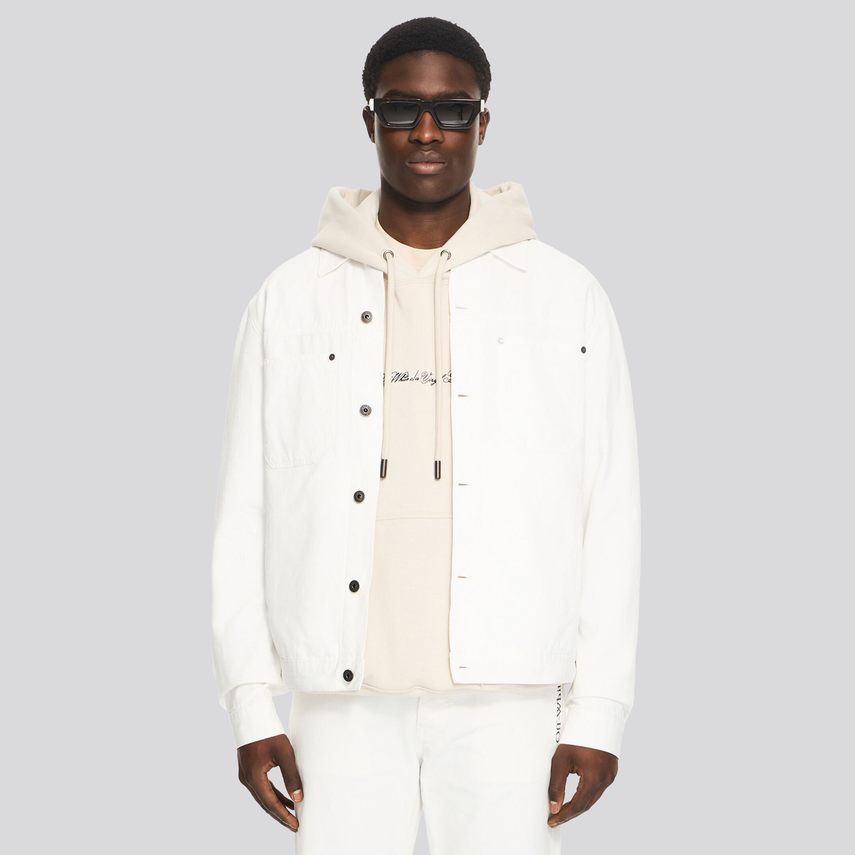 Chaqueta Blanca Off-White Jacket Half Arrow
