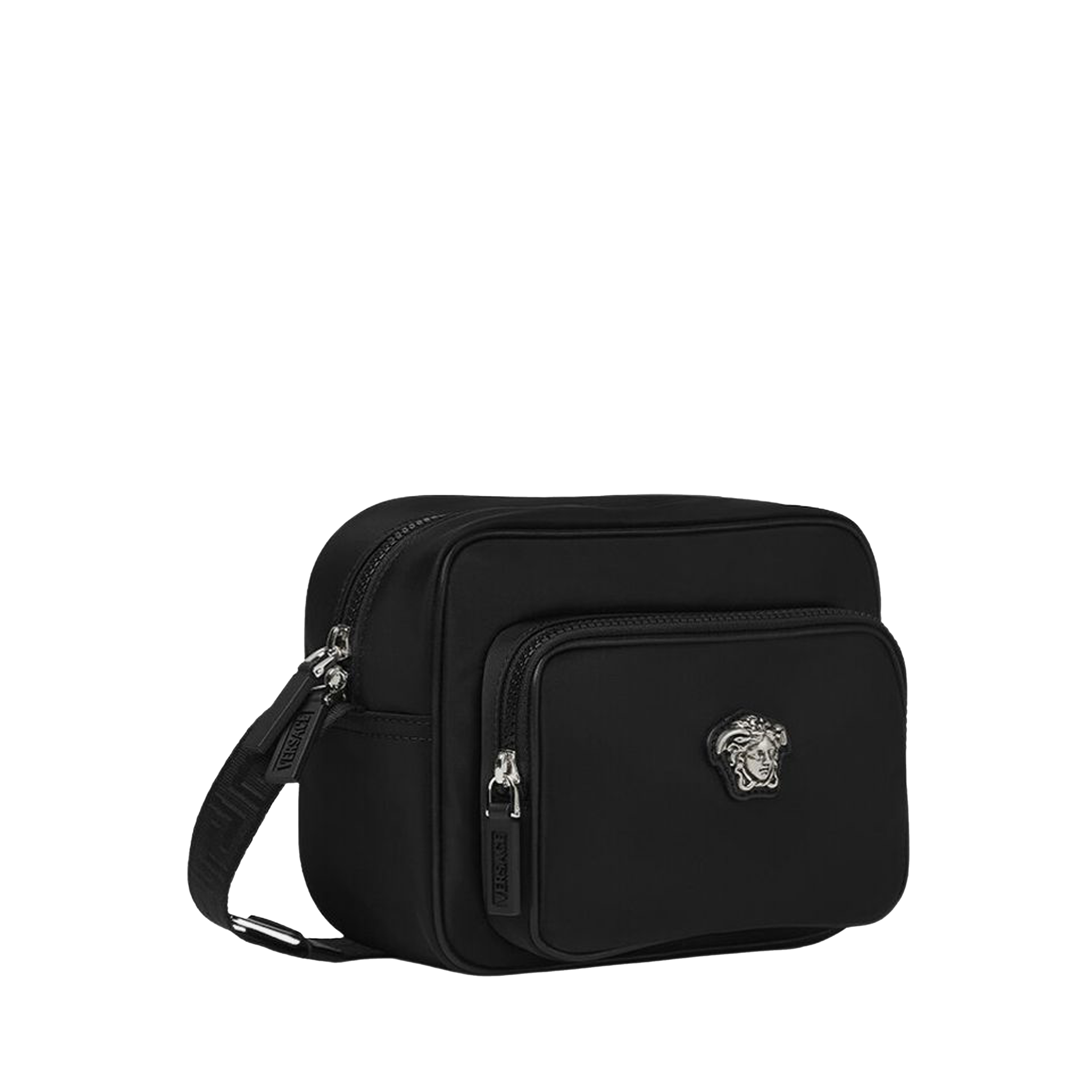 Bolso Negro Versace Nylon Medusa
