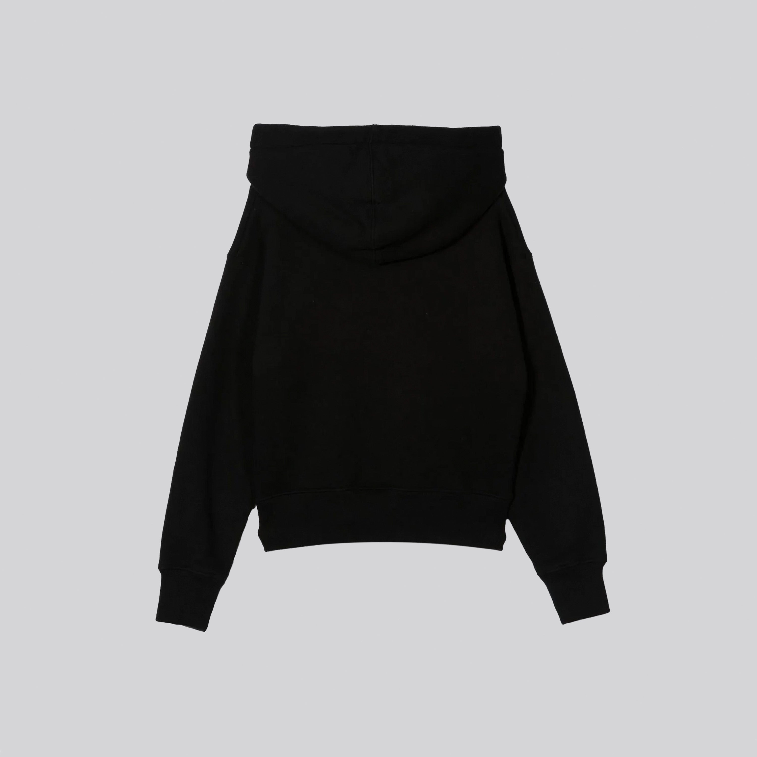 Buzo Tipo Hoodie Negro Palm Angels Curved Logo