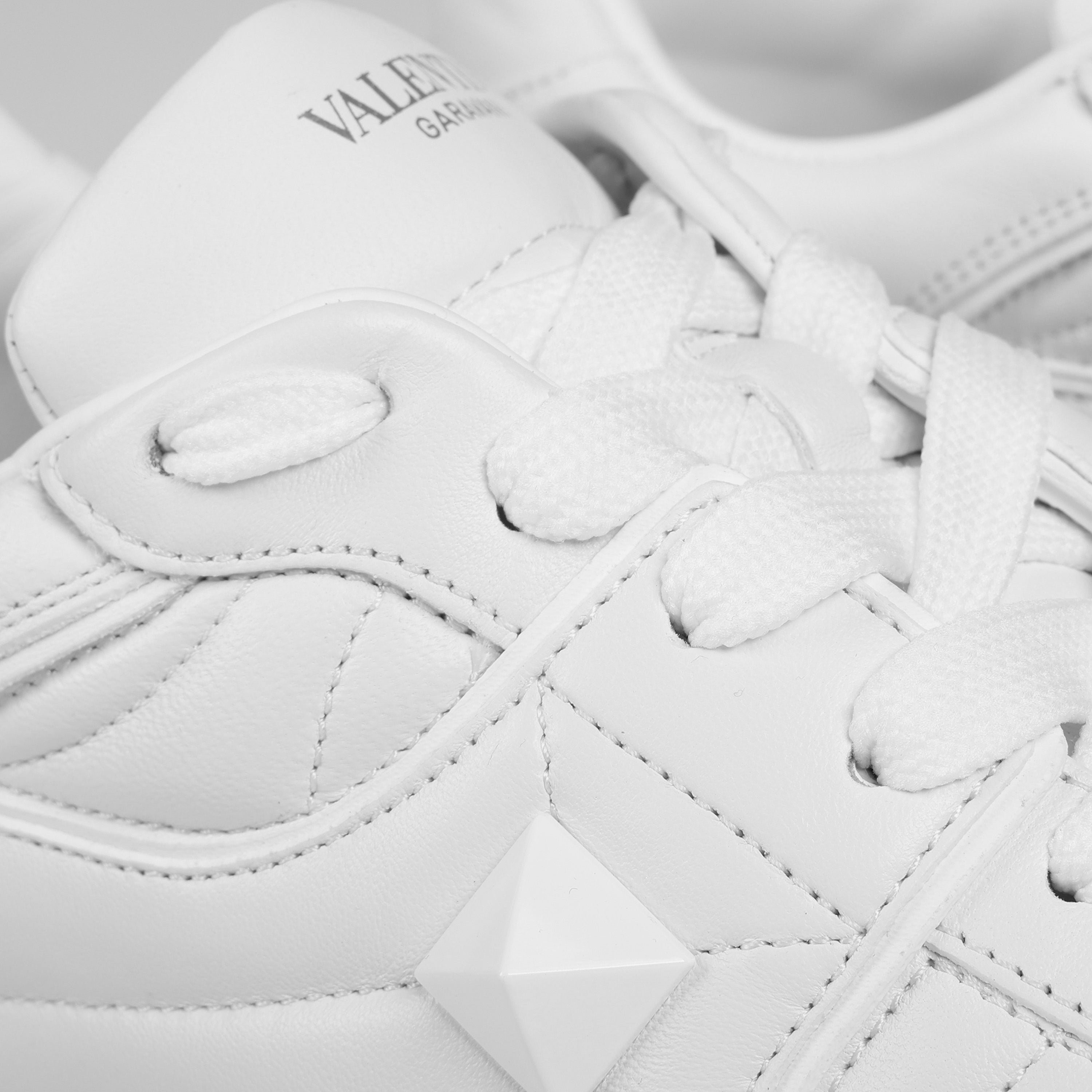 Sneakers Blanco Gris Valentino Roman Stud