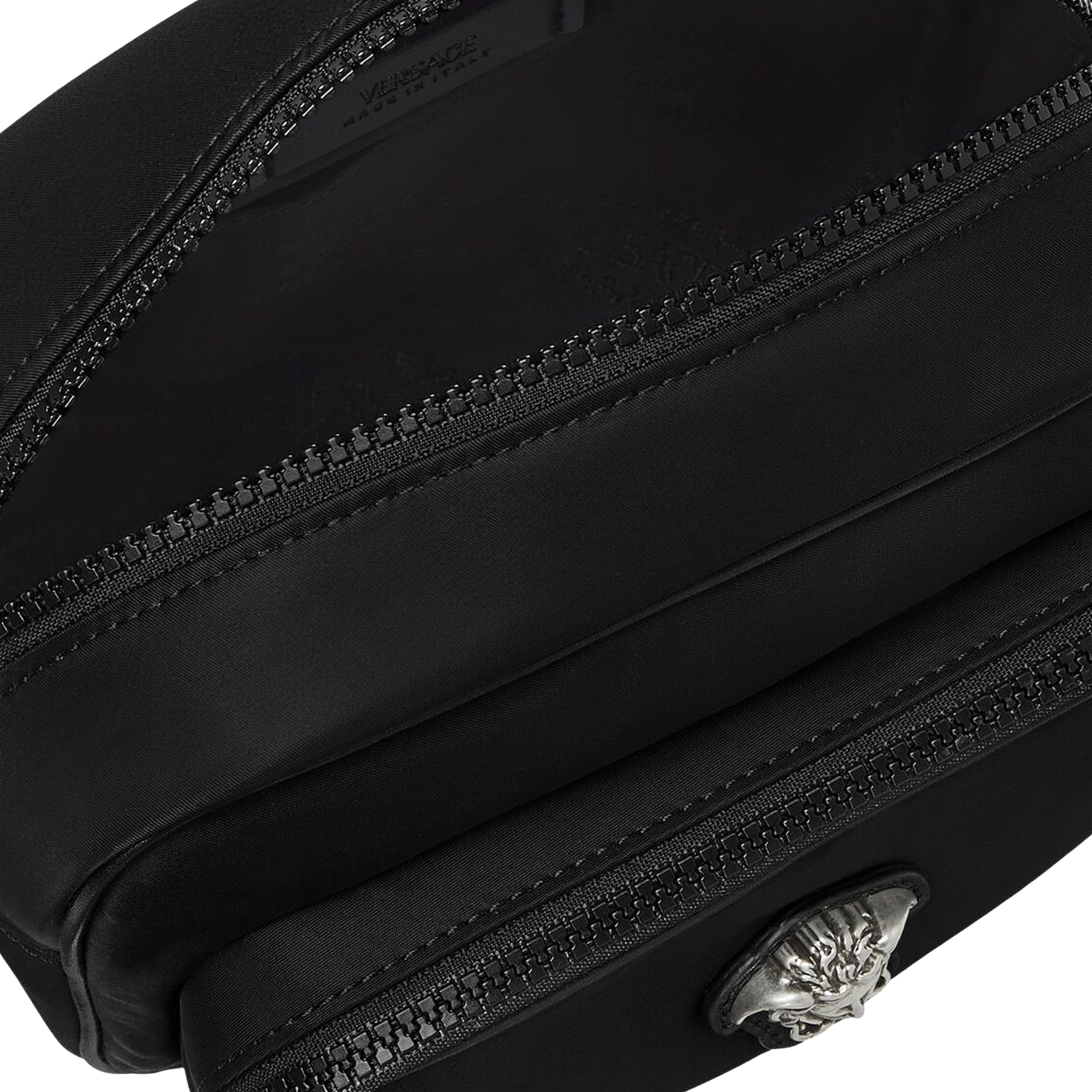 Bolso Negro Versace Nylon Medusa