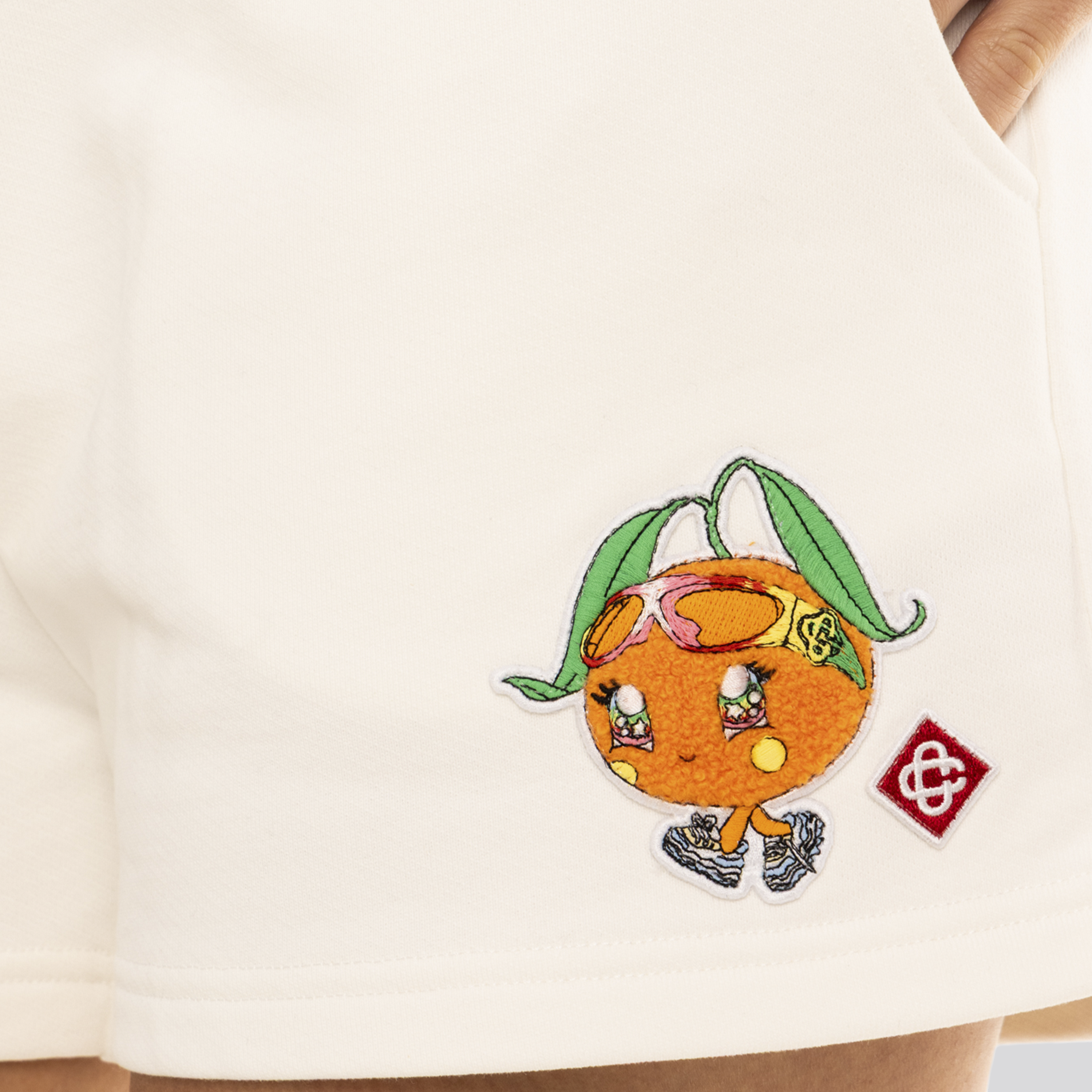 Short Blanco Casablanca Casa Way Orange Mascot