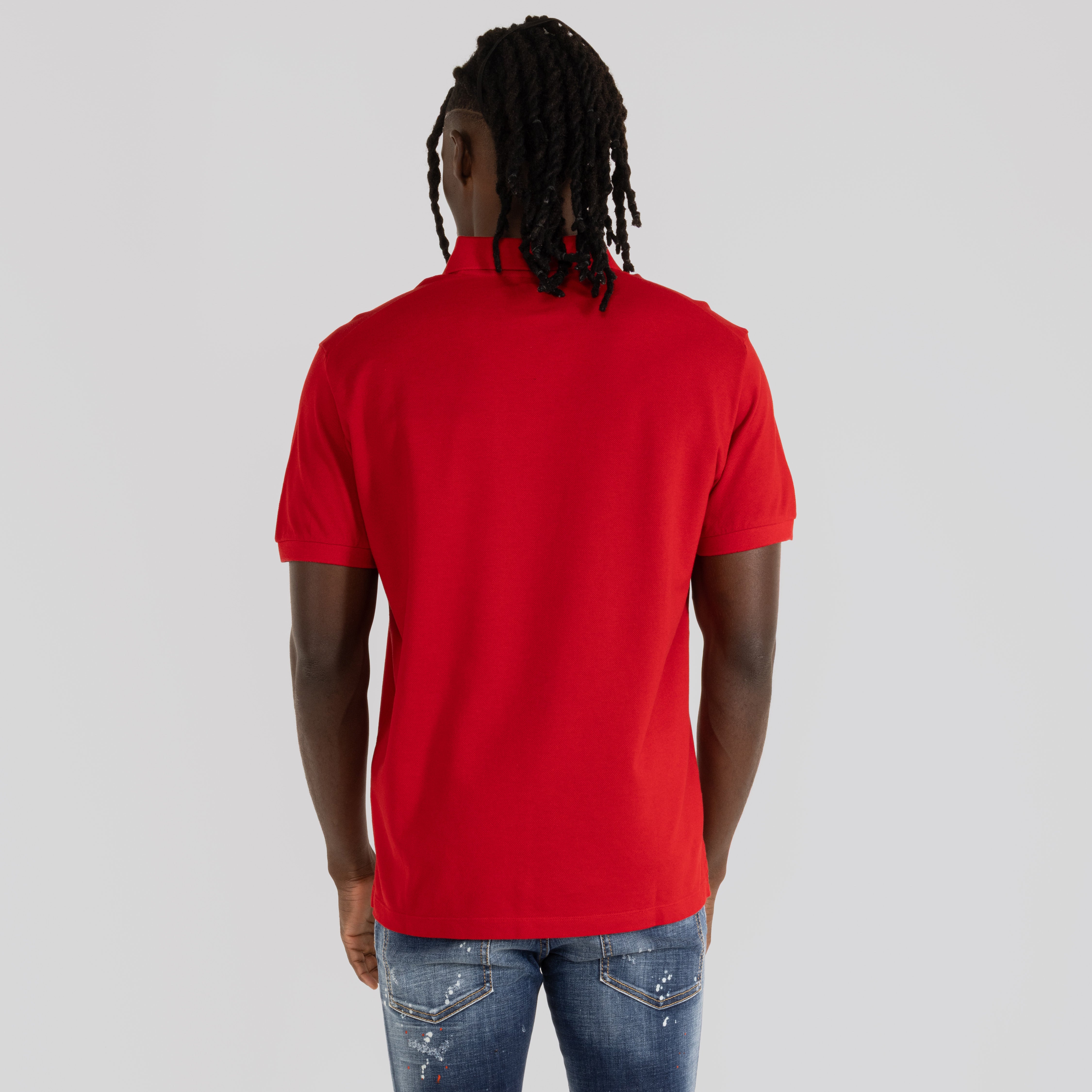 Camiseta Tipo Polo Roja Dsquared2 Milano