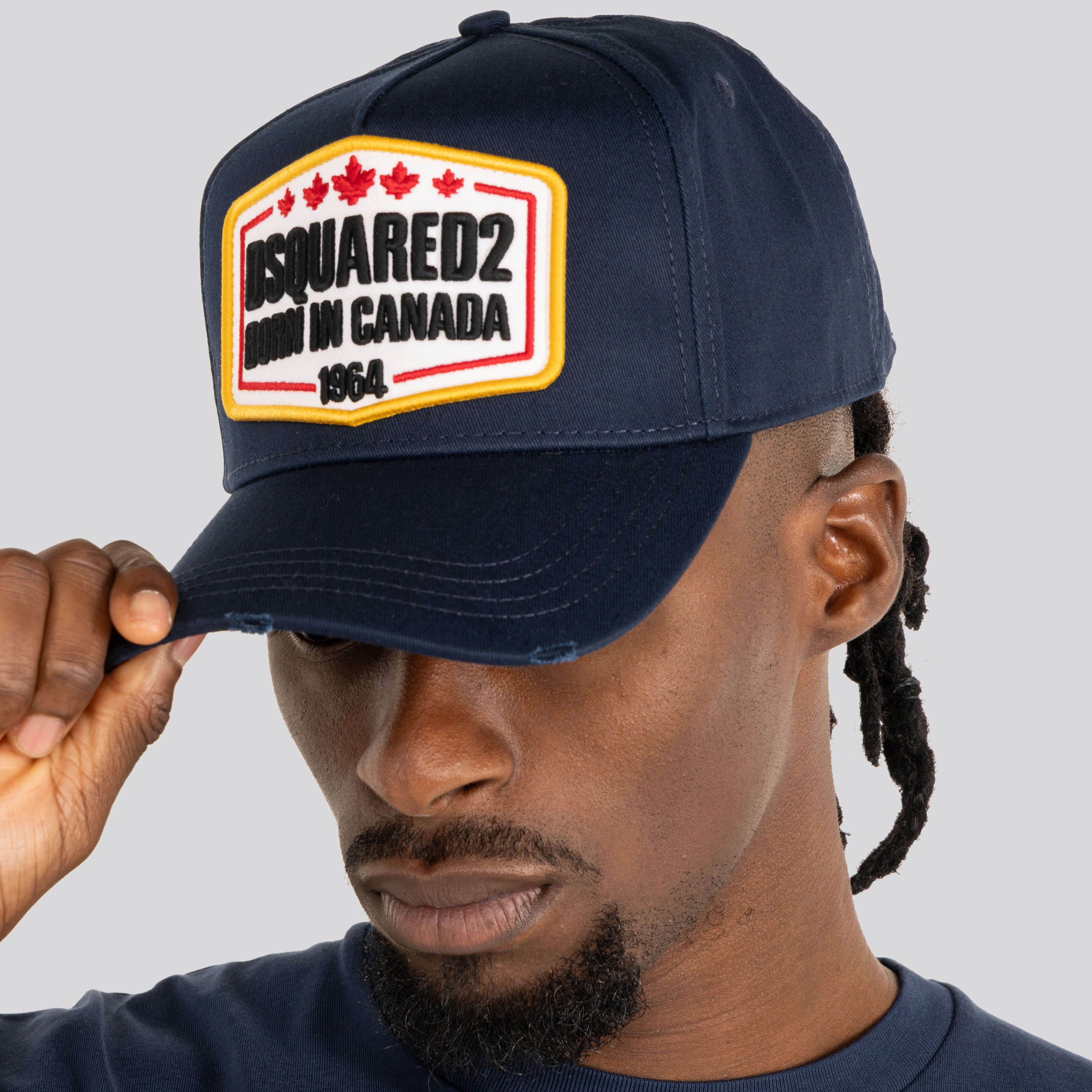 Gorra Azul Dsquared2 Leafs