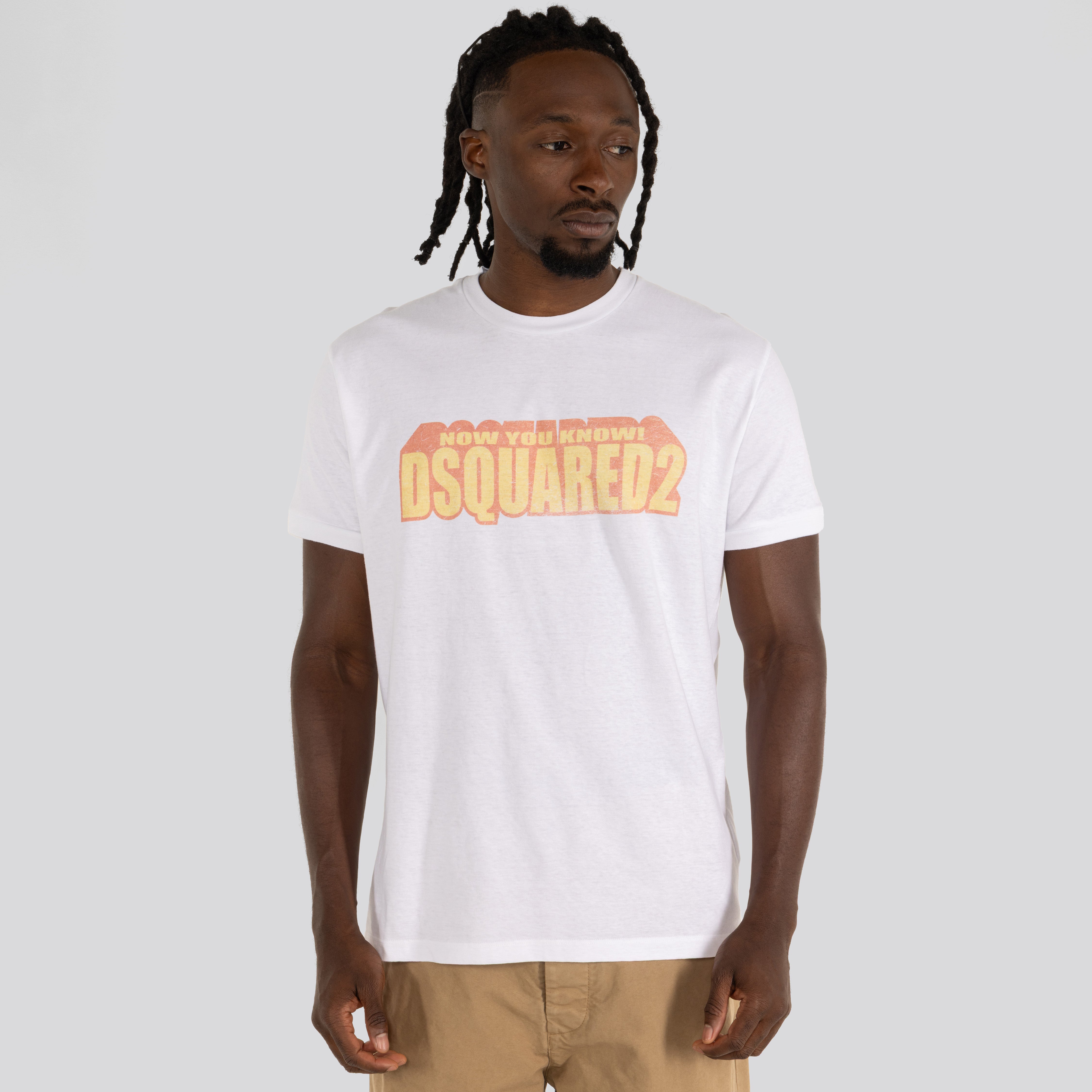 Camiseta Blanca Dsquared2 Slogan