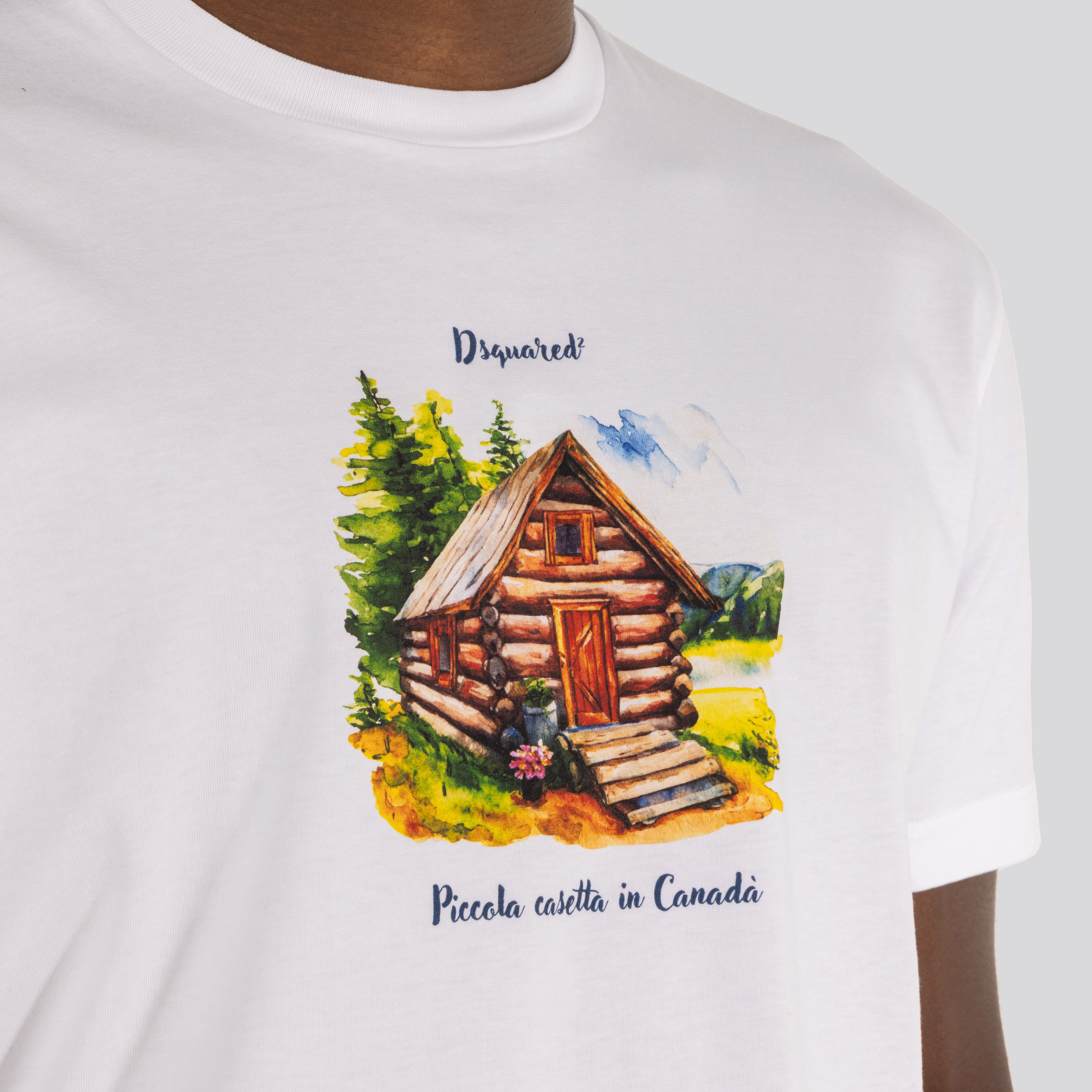 Camiseta Blanca Dsquared2 Casetta