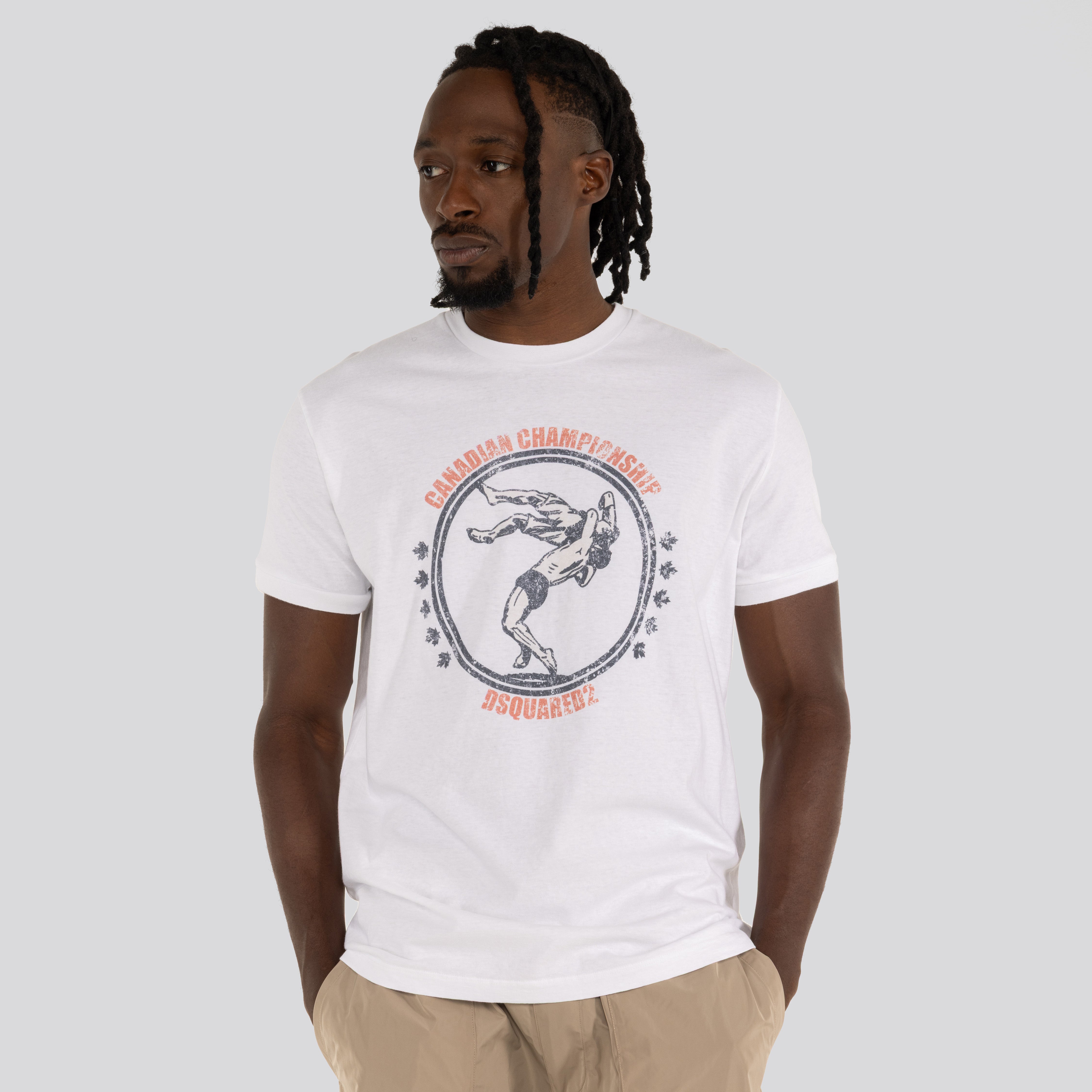 Camiseta Blanca Dsquared2 Championship