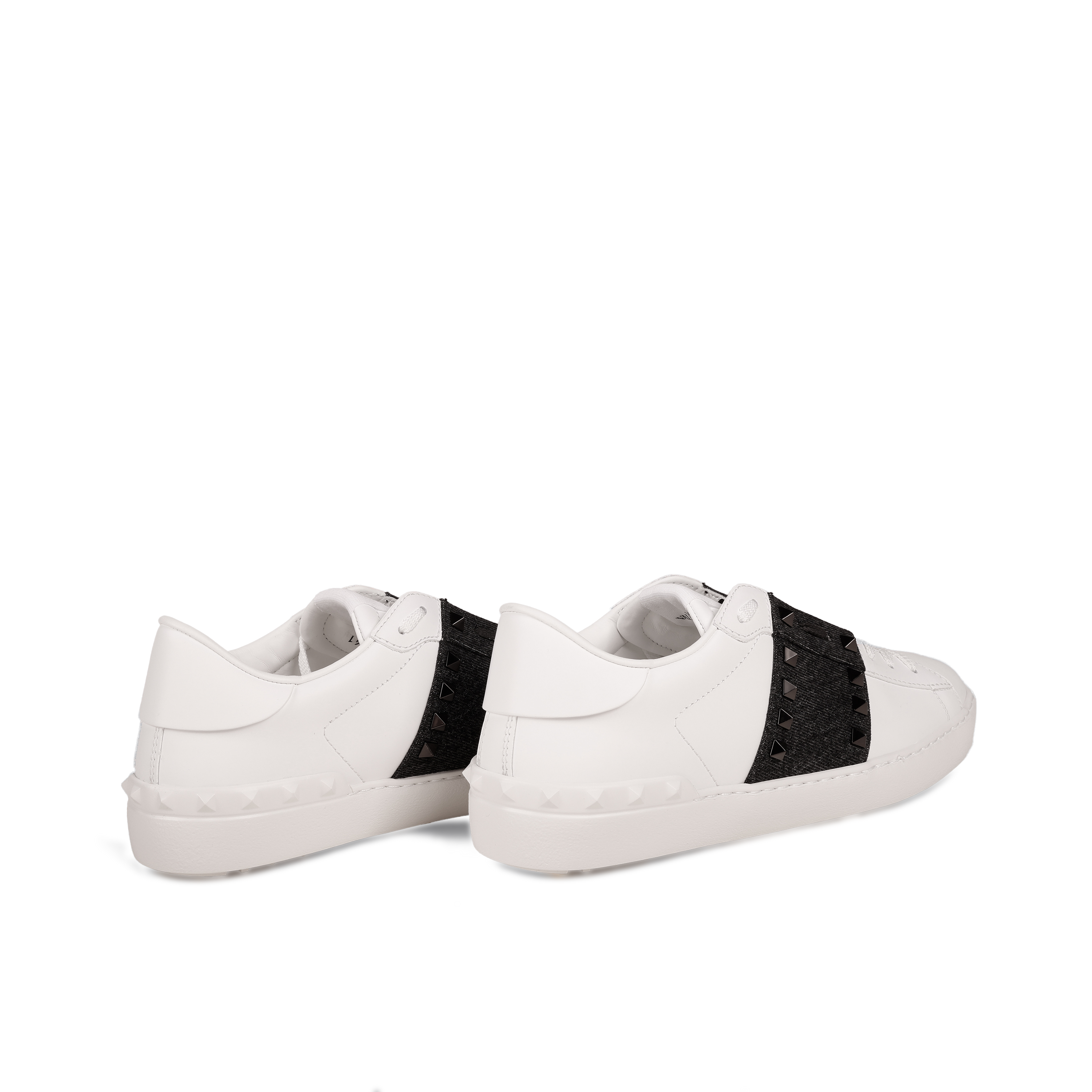 Sneakers White Valentino Rockstud Denim