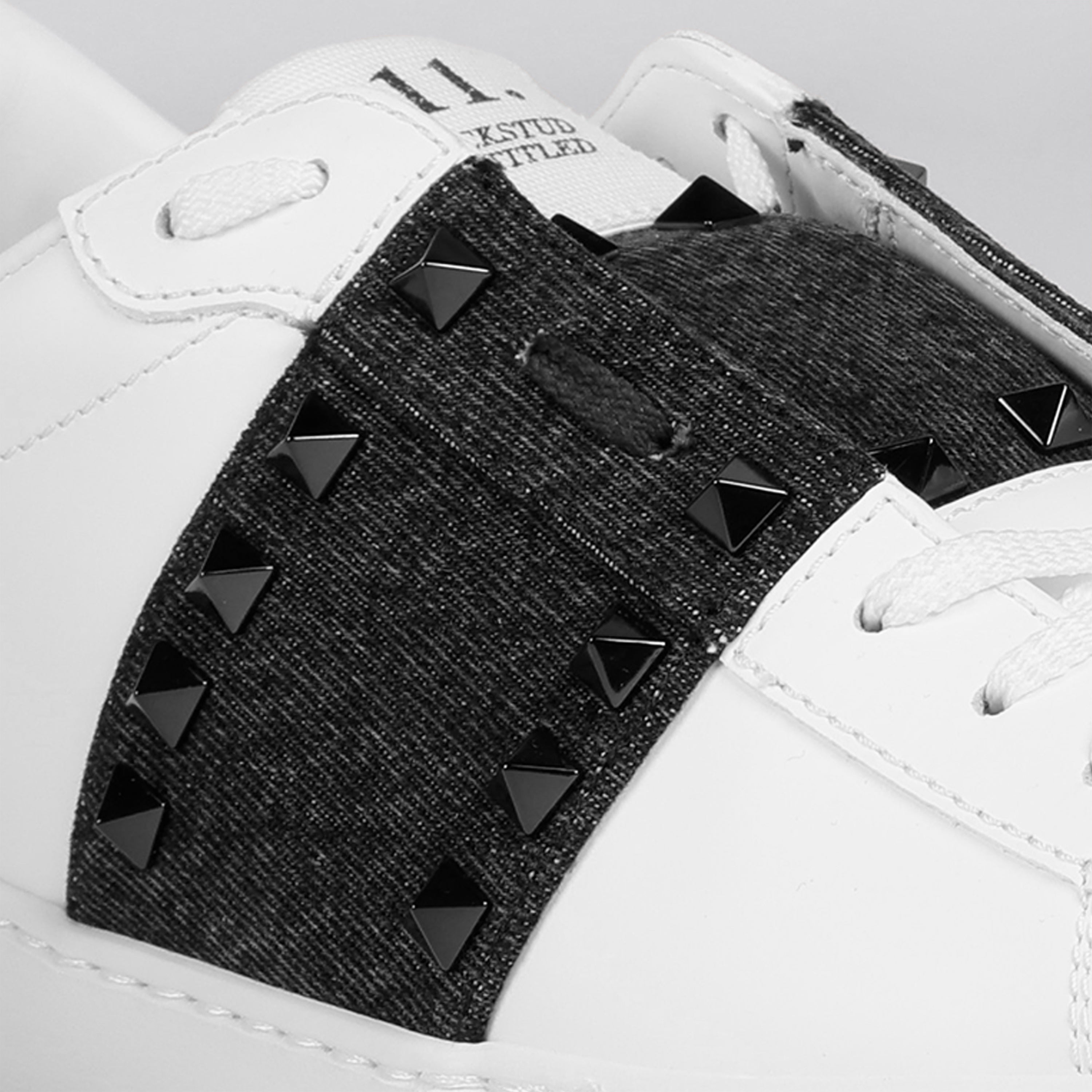 Sneakers White Valentino Rockstud Denim