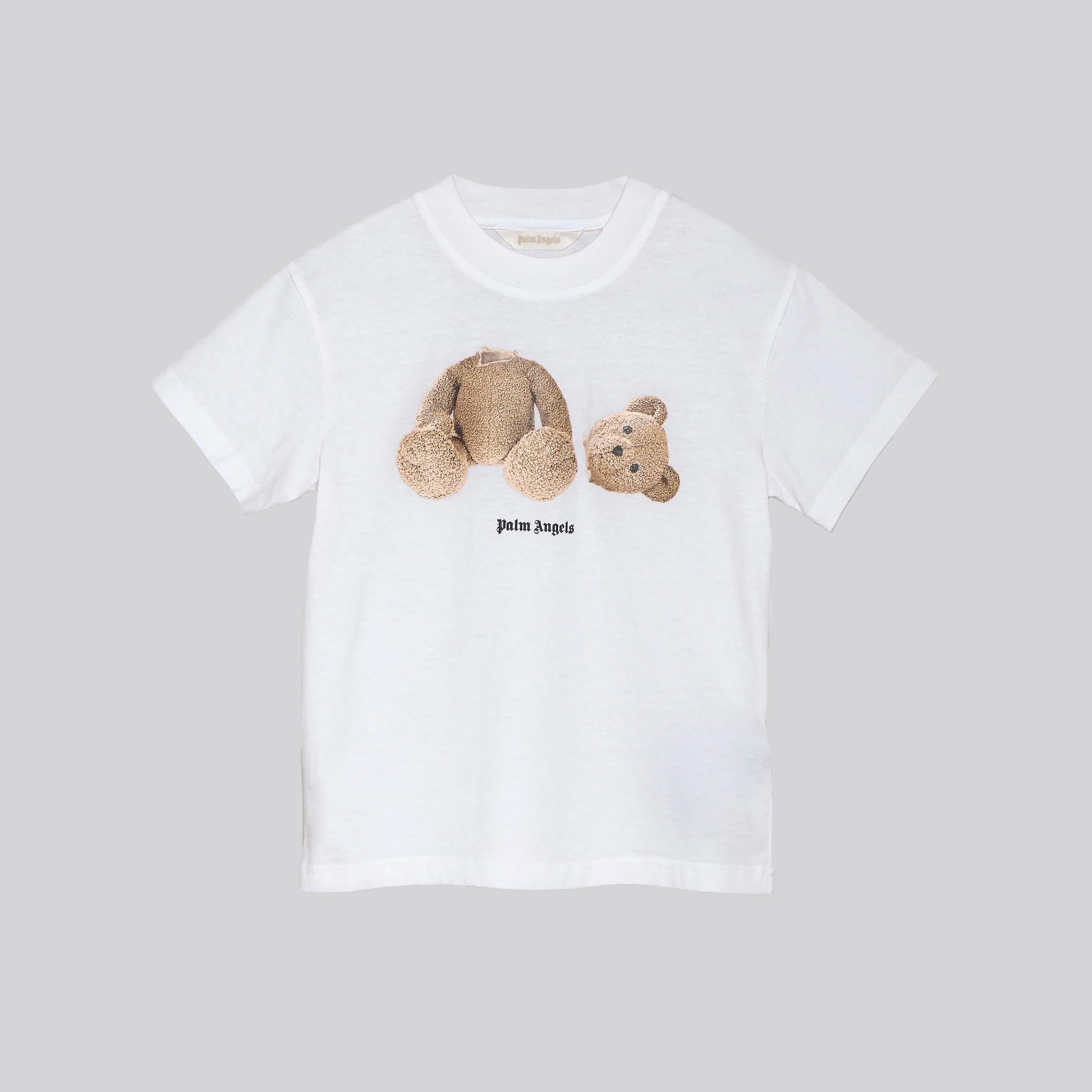 Camiseta Blanca Palm Angels Kids Oso