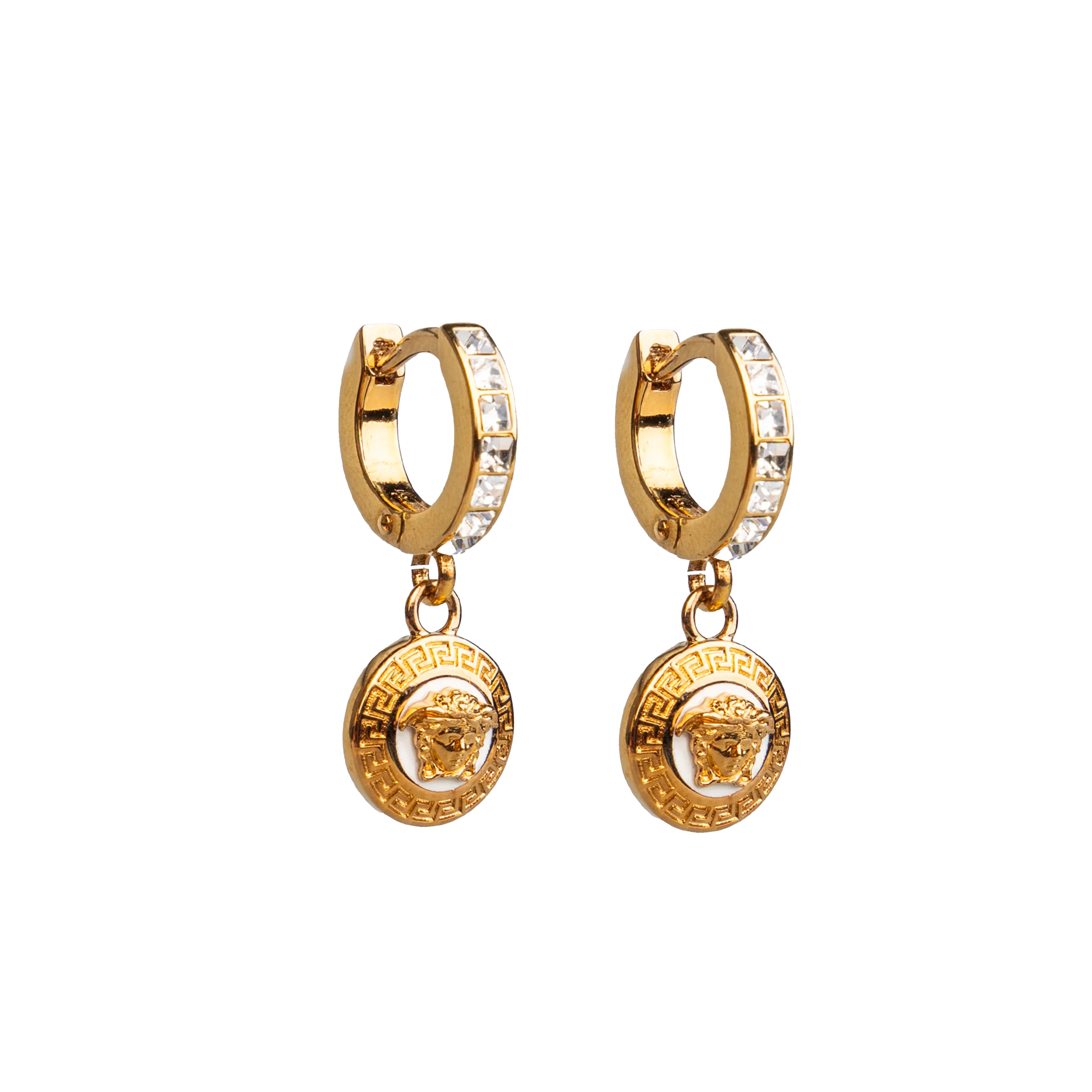 Aretes Dorados Versace Icon