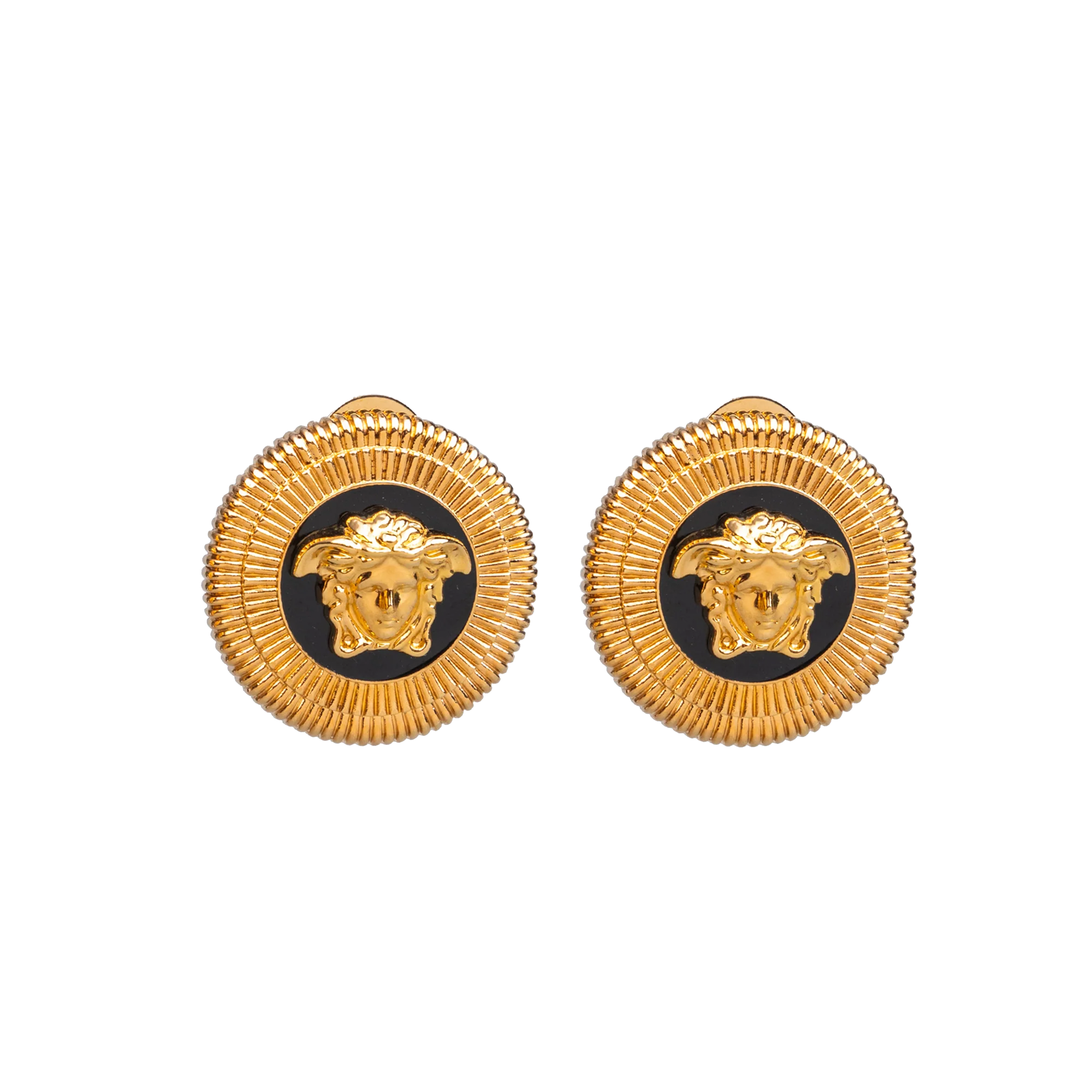 Aretes Dorados Versace Medusa Biggie