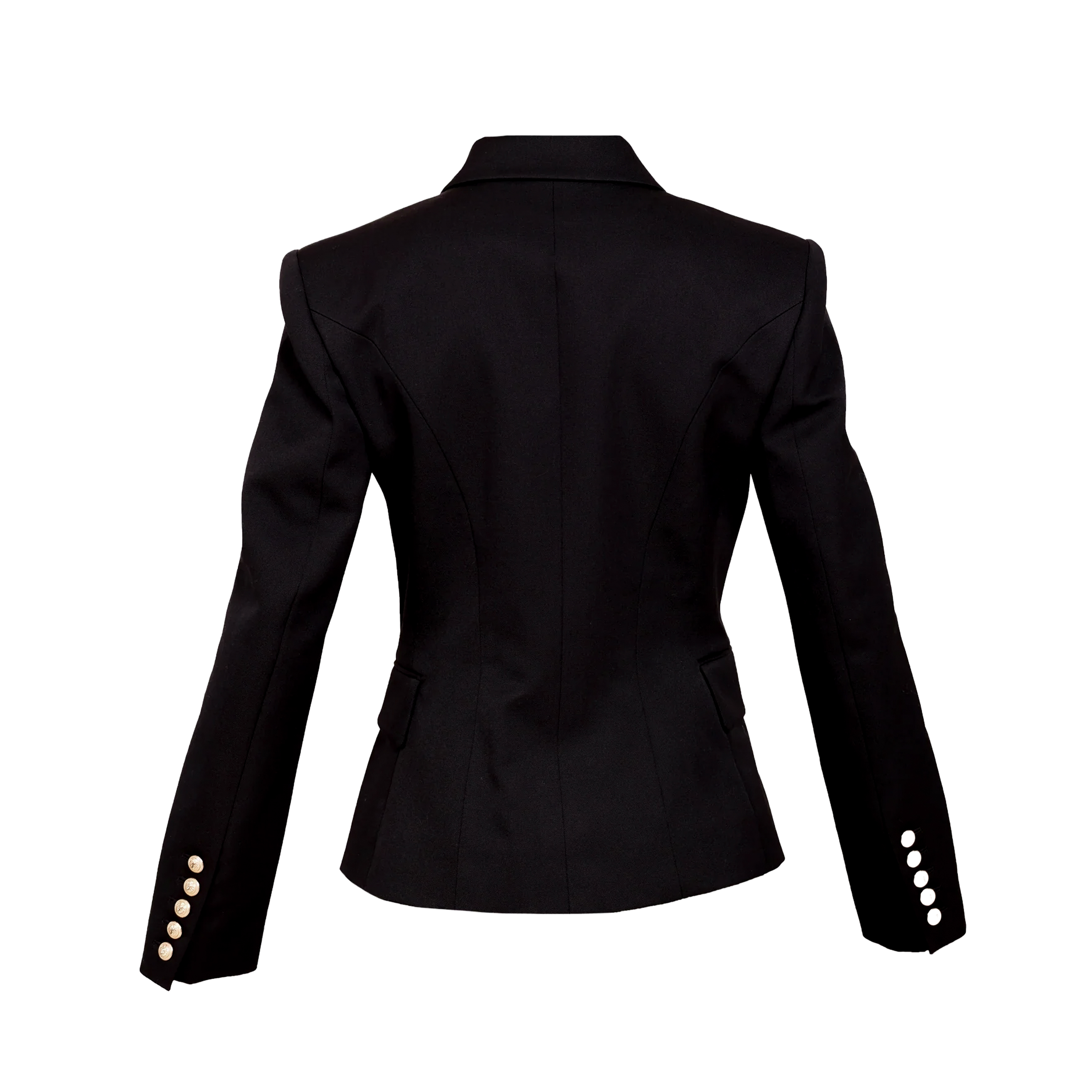 Blazer Negro Balmain Lion Buttons