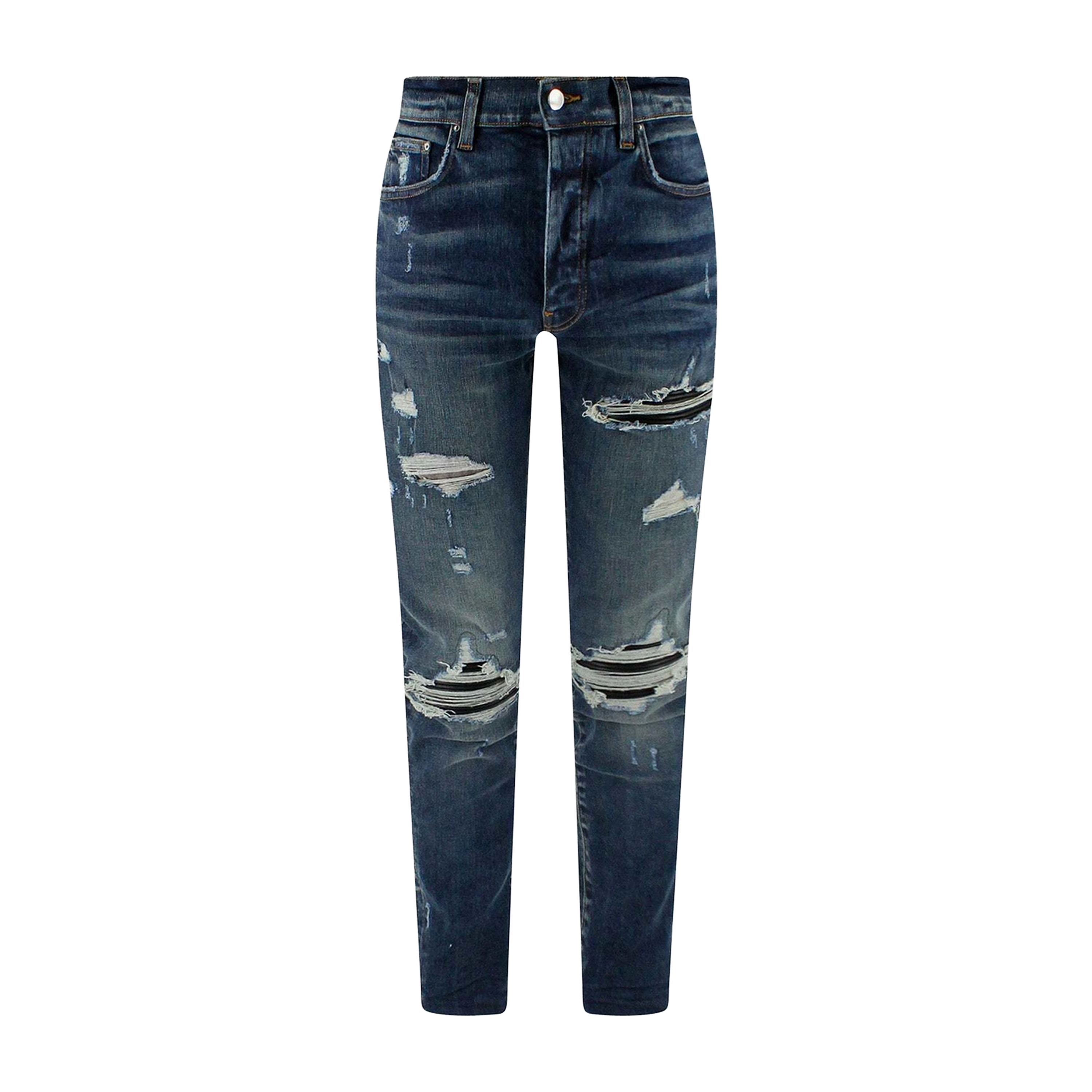 Jeans Denim AMIRI Black Leather
