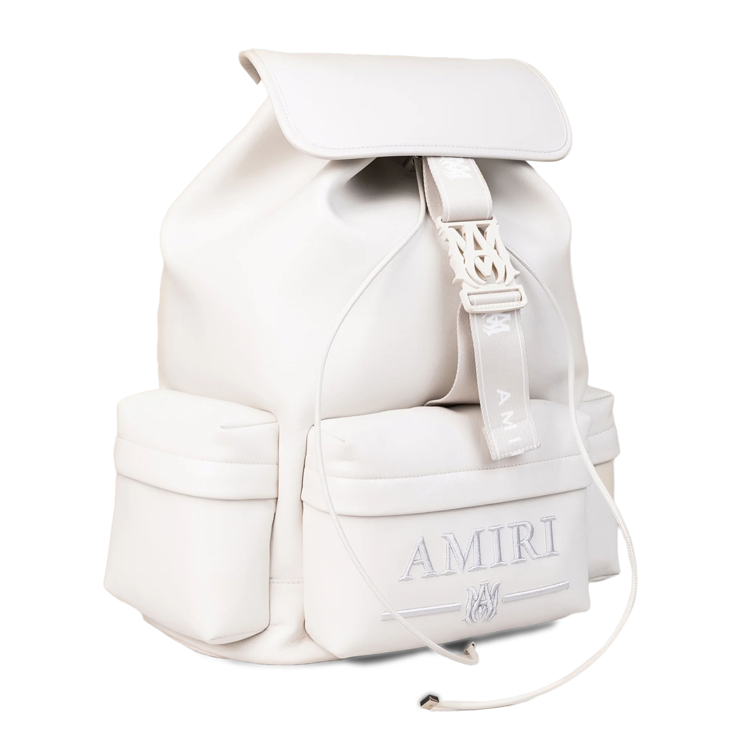 Mochila Blanca AMIRI Logo Plaque