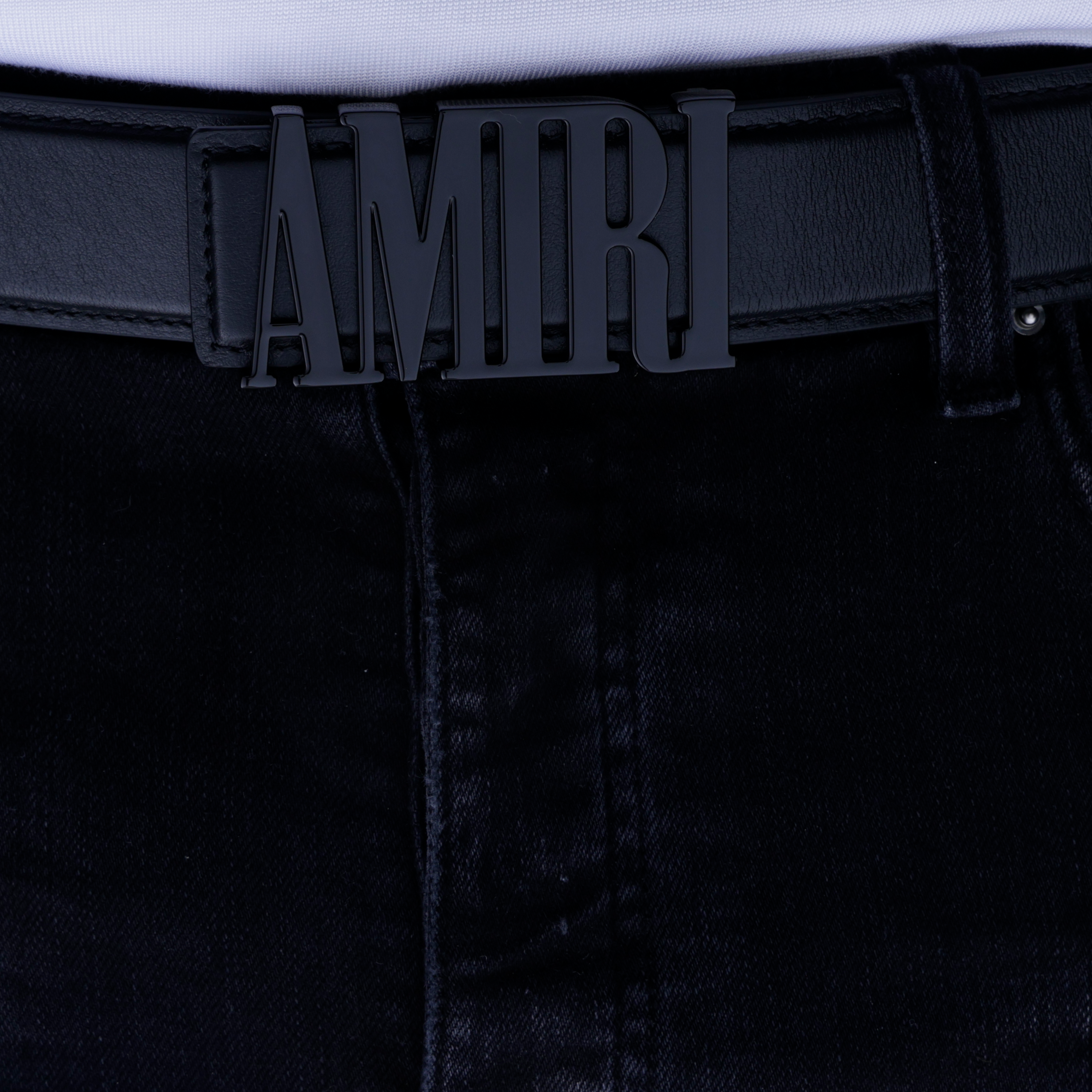 Cinturón Negro AMIRI MA Plaque