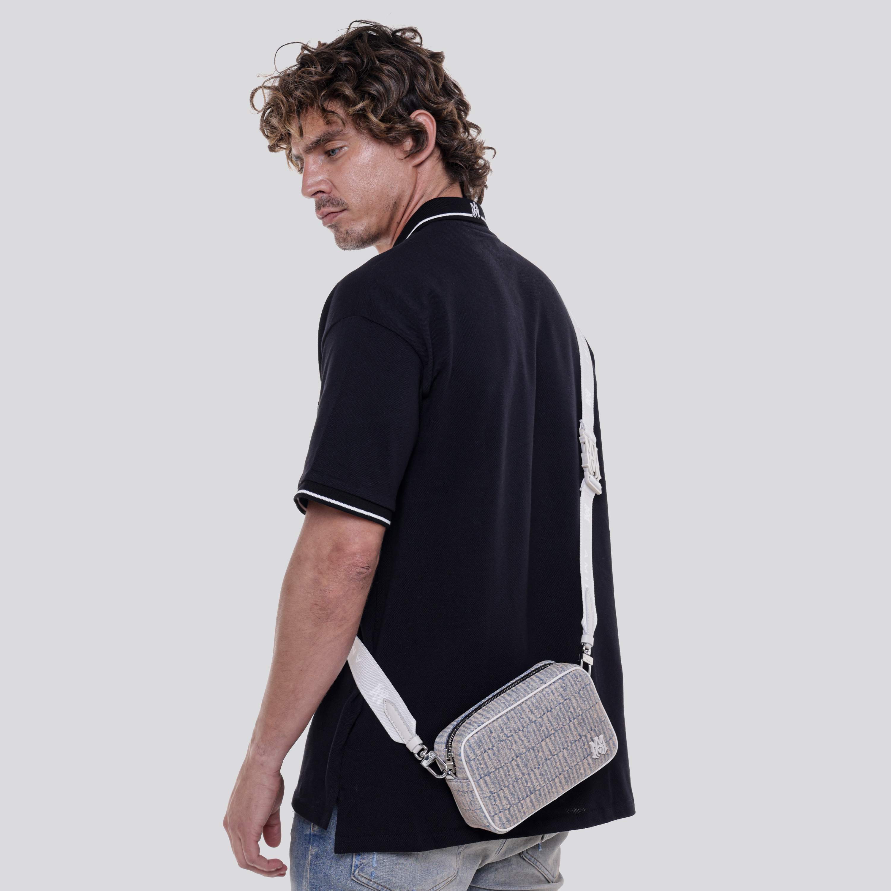 Bolso Beige AMIRI Monogram