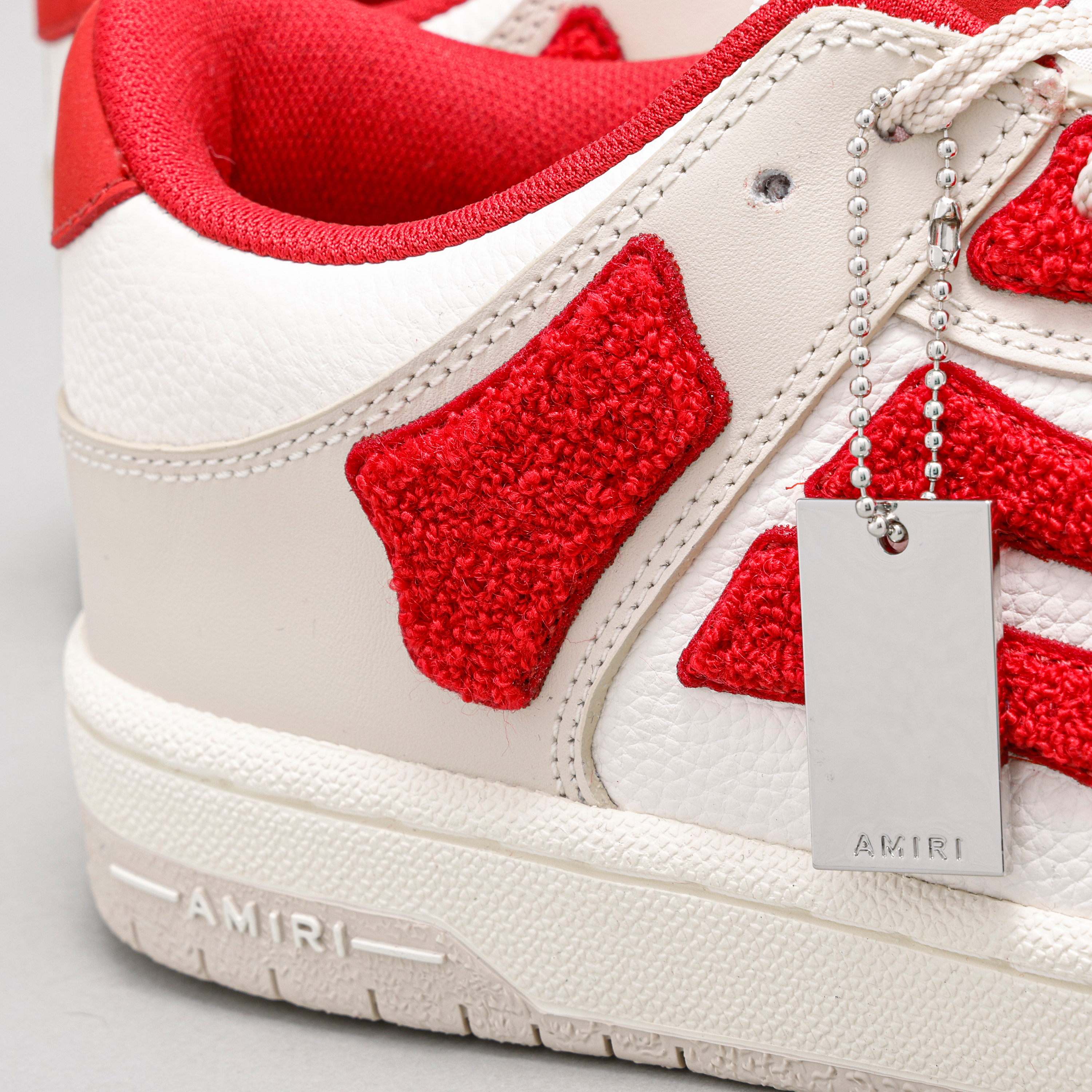 Sneakers Blancos Rojo AMIRI Low Skel