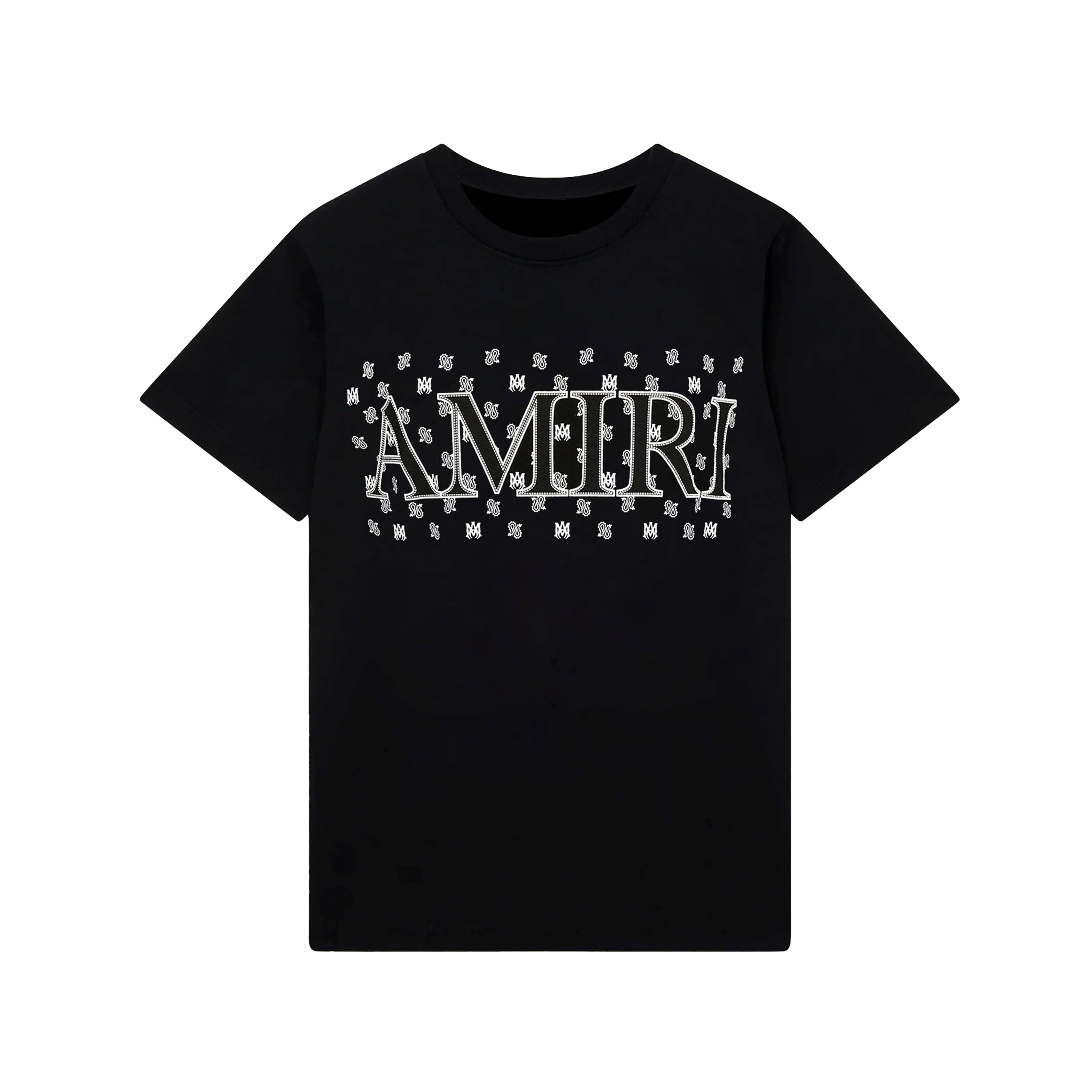 Camiseta Negra AMIRI Multi Mini Logo