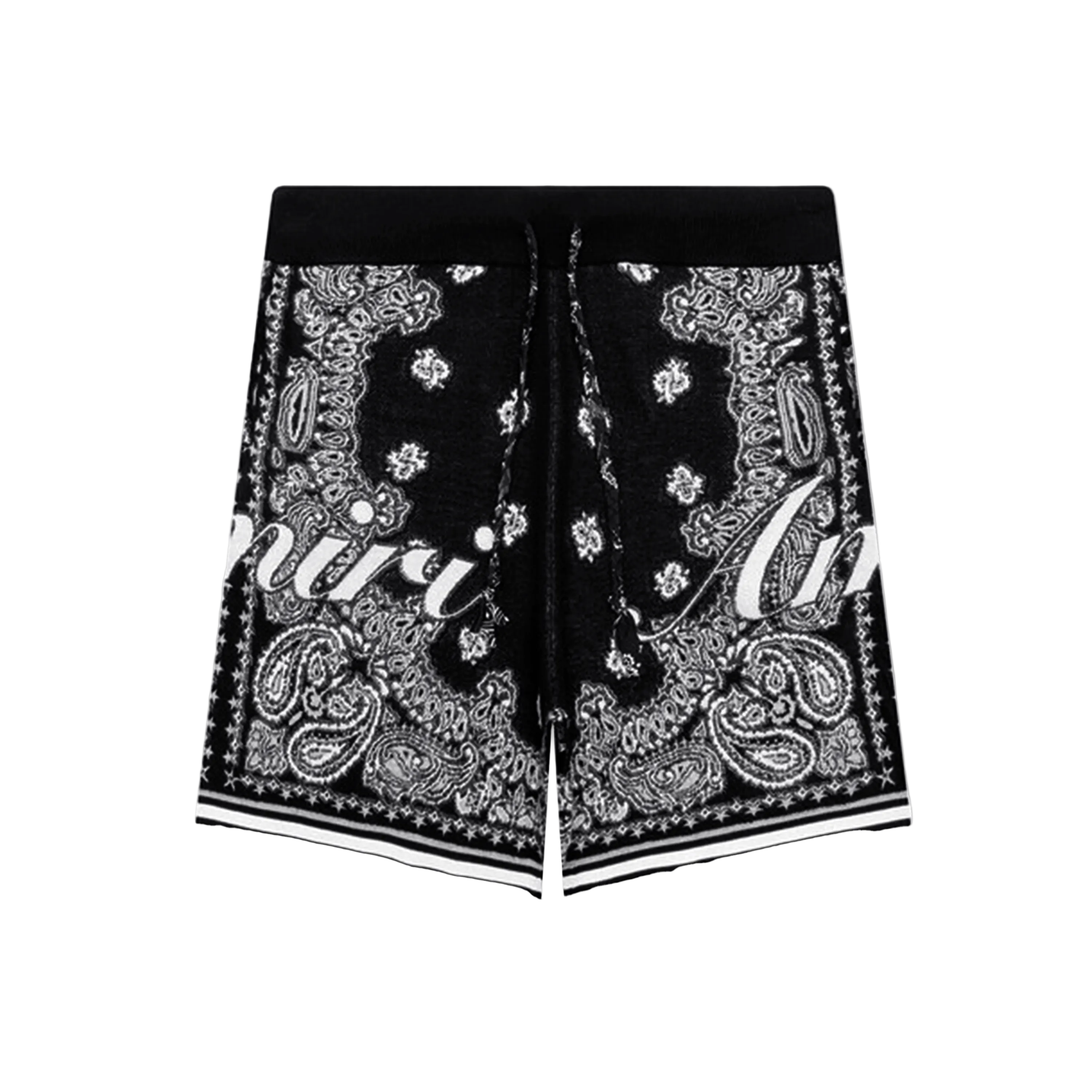 Pantaloneta Negra AMIRI Bandana