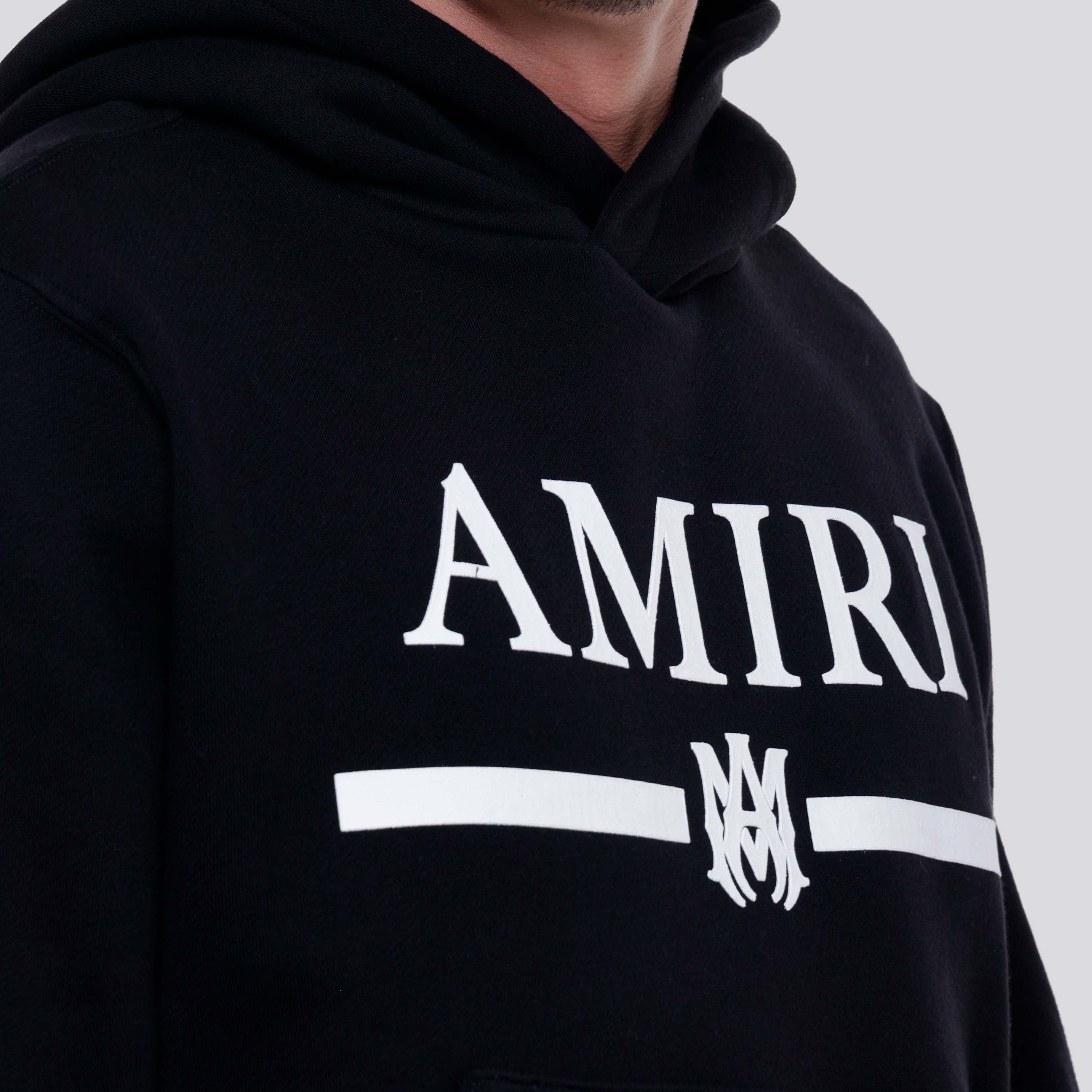 Buzo Tipo Hoodie Negro AMIRI Bar