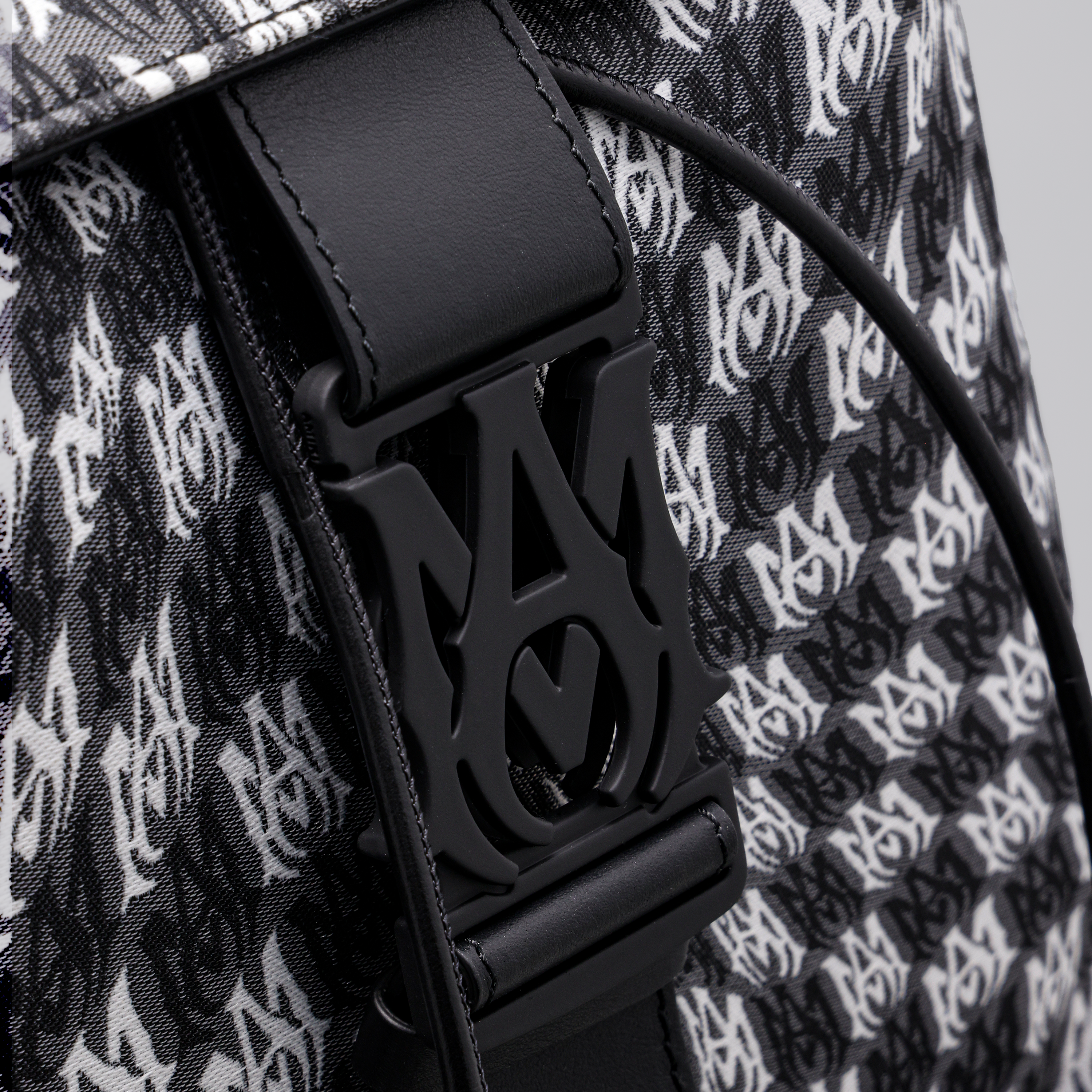 Mochila Negro AMIRI Wavy Checkerboard Print