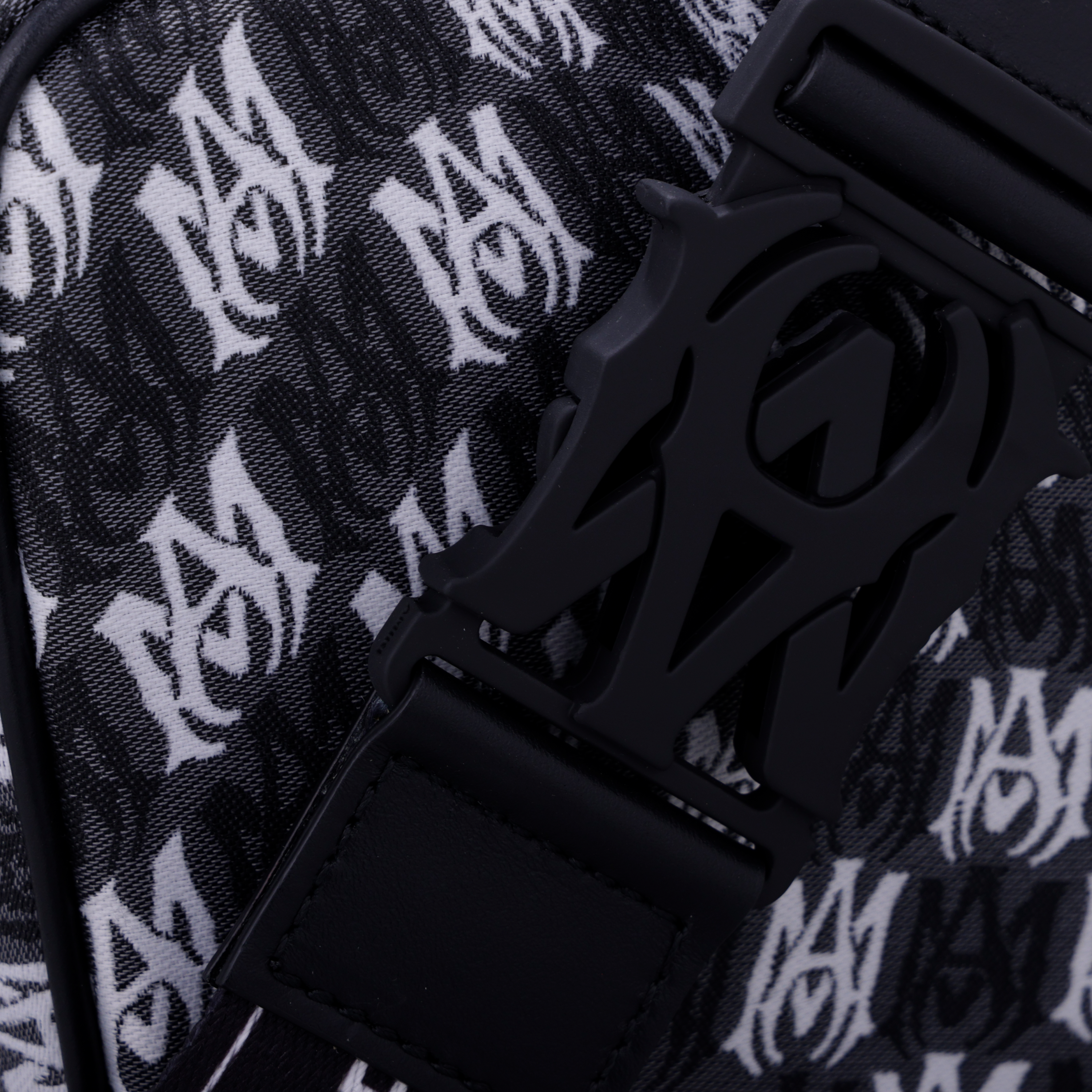 Bolso Negro AMIRI Checkerboard Print
