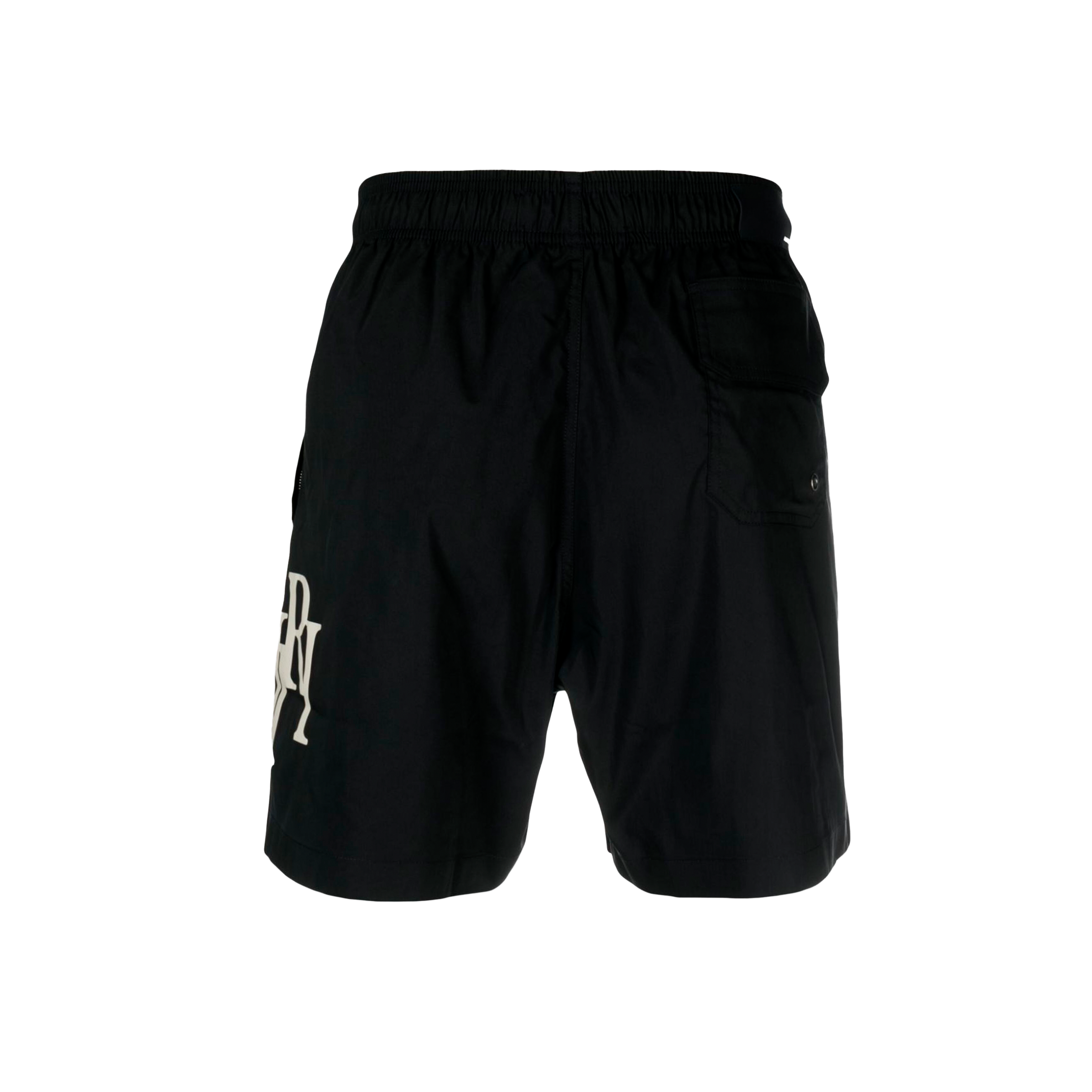 Pantaloneta Negra AMIRI Logo
