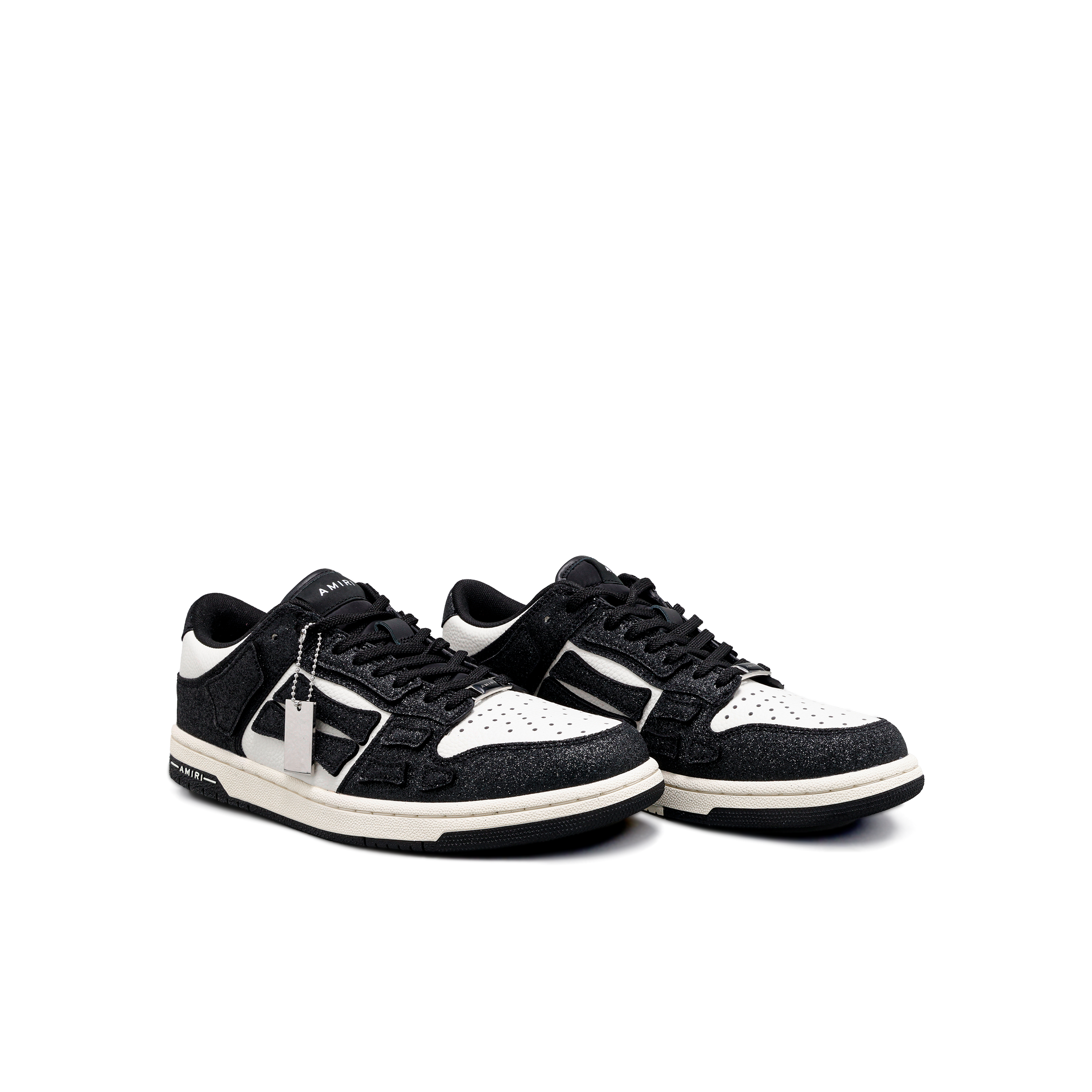 Sneakers Negros Blanco AMIRI Skel Glittered